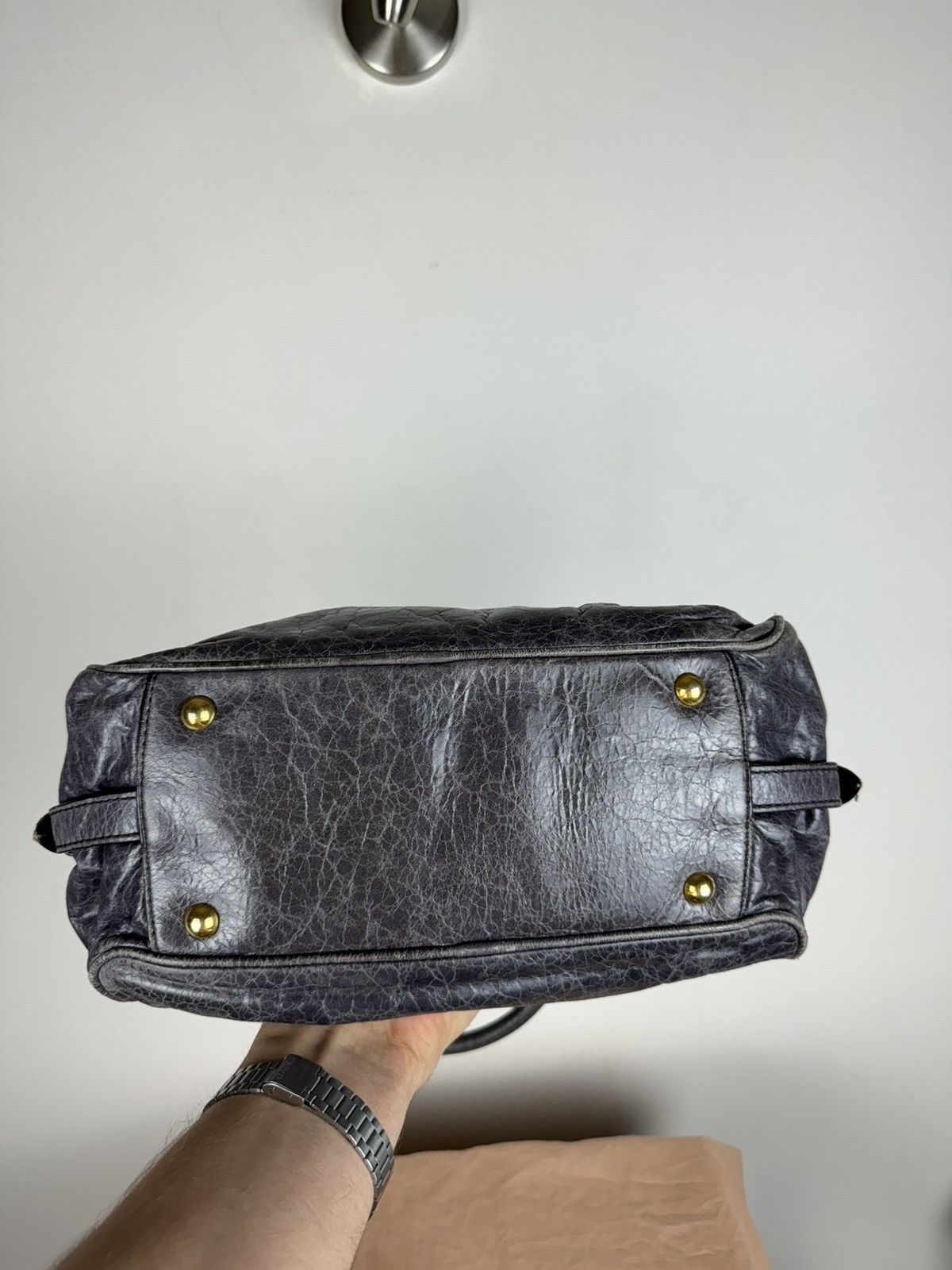 Leather × Miu Miu Leather bag Miu Miu y2k original casual luxury item Size ONE SIZE - 5 Thumbnail