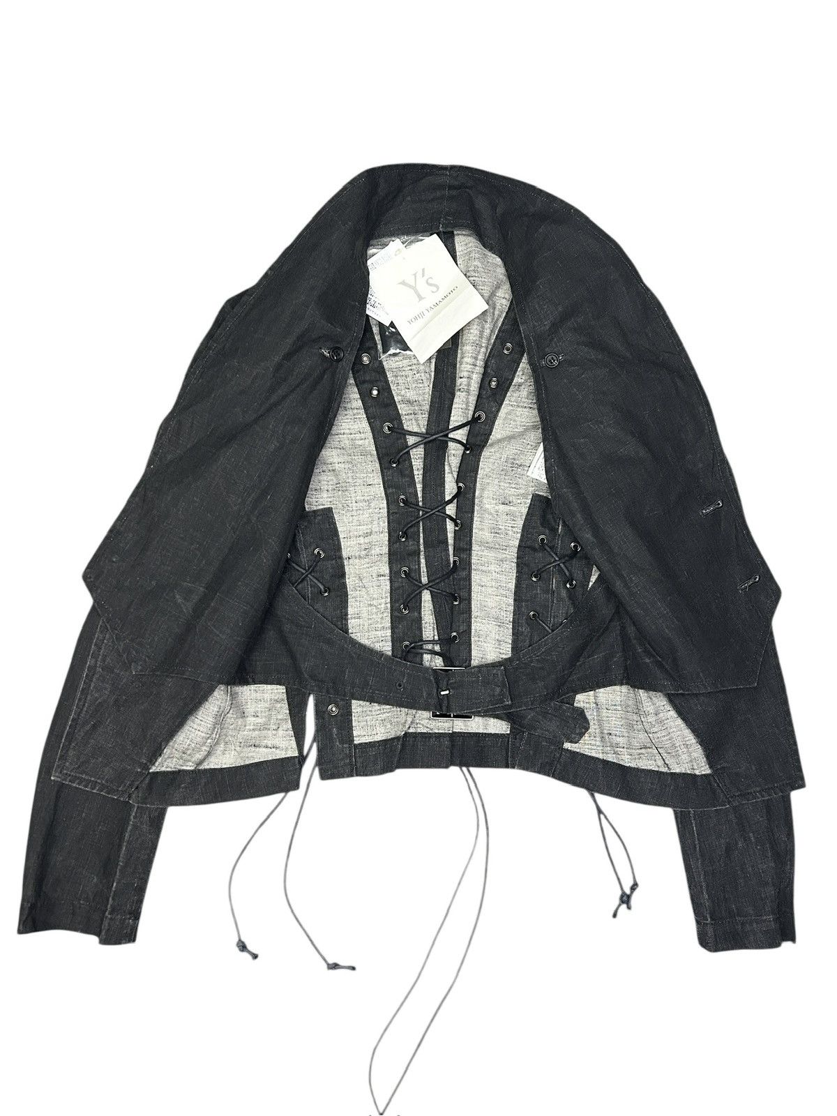 Y's Lace Up Blazer Size S / US 4 / IT 40 - 3 Thumbnail
