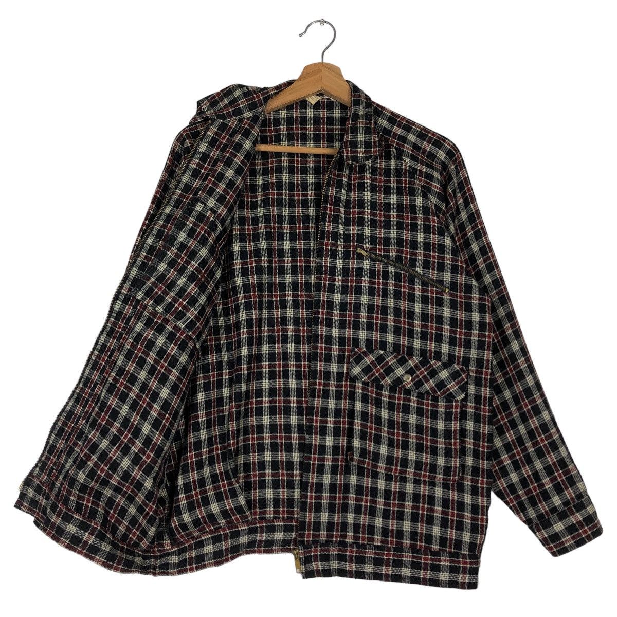 Japanese Brand 🔥Vintage Tartan Design Bomber Jacket Johni Dan Issey Miyake Size US M / EU 48-50 / 2 - 8 Thumbnail