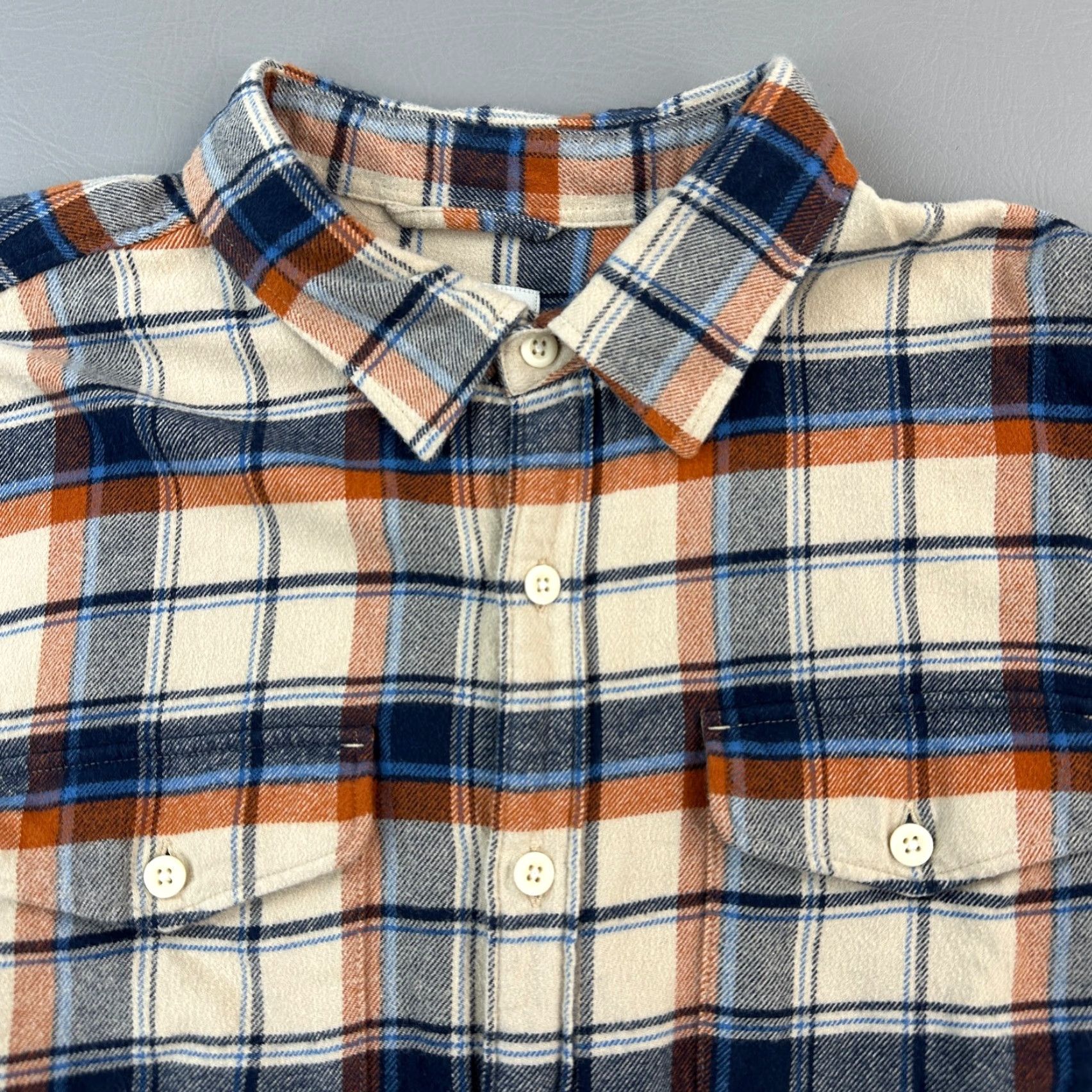 American Eagle Outfitters American Eagle Shirt Mens XL Cream Plaid Flannel Super Soft Button Up Classic Size US XL / EU 56 / 4 - 4 Thumbnail