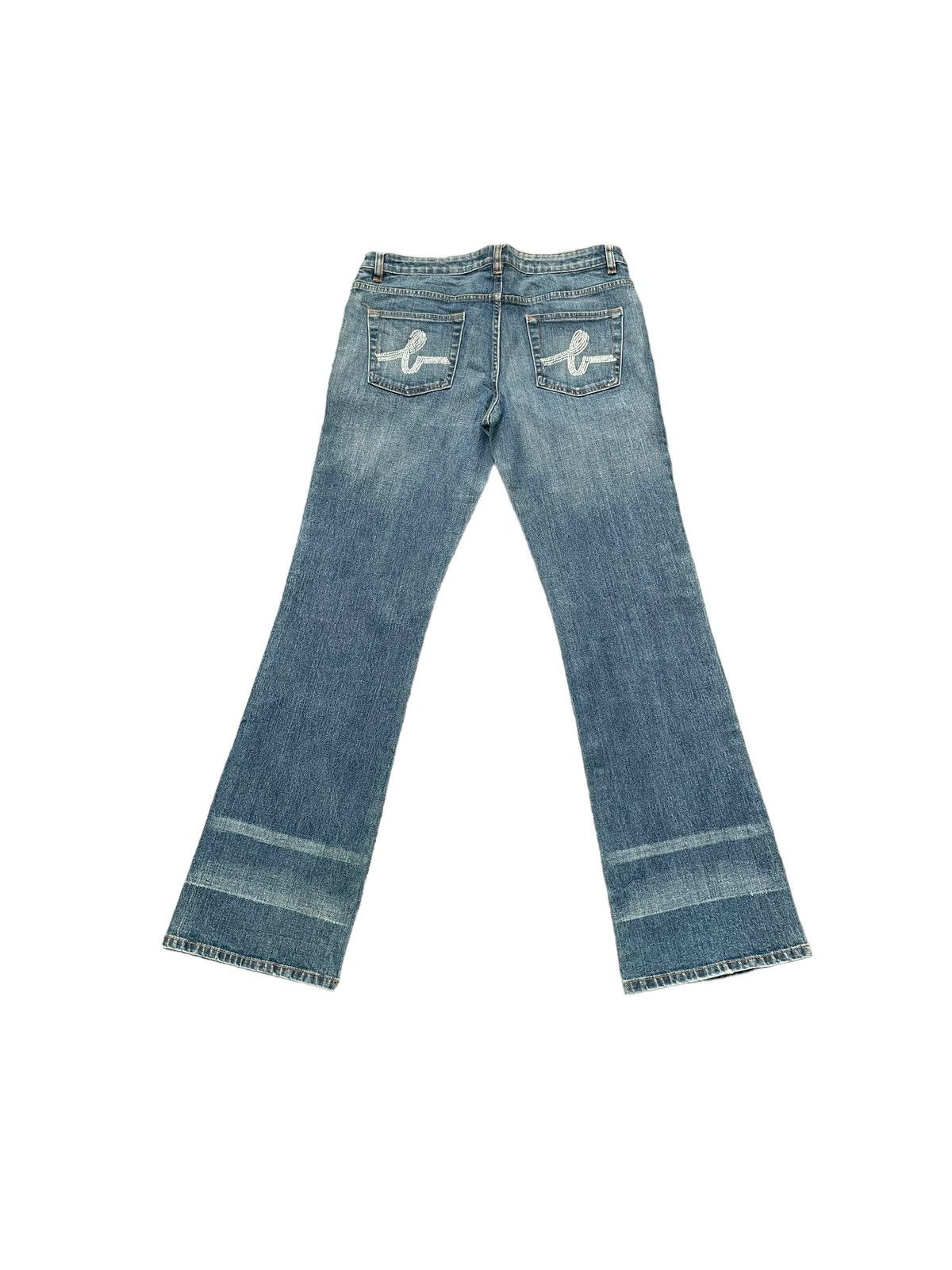 Bebe × Designer Bebe Flare Distresed Denim Size 33" - 5 Thumbnail