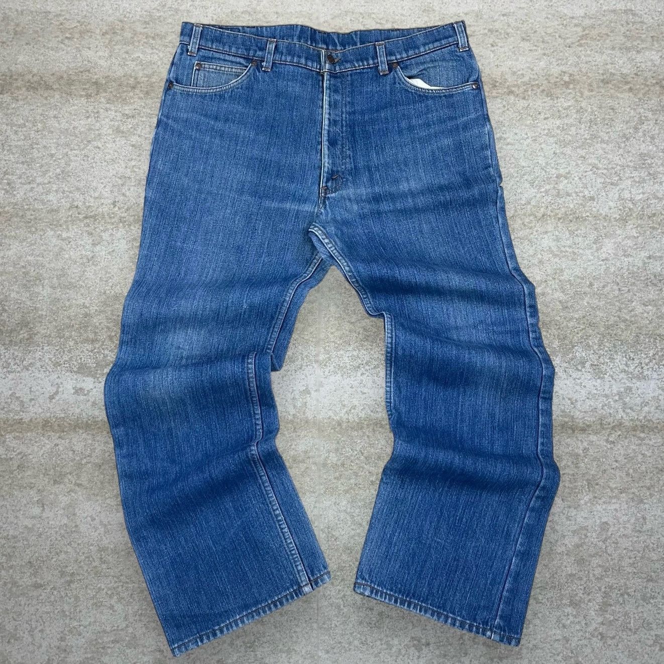 Levi's True Vintage 70s Orange Tab Levis Jeans 40x32 Medium Wash Size US 40 / EU 56 - 2 Thumbnail