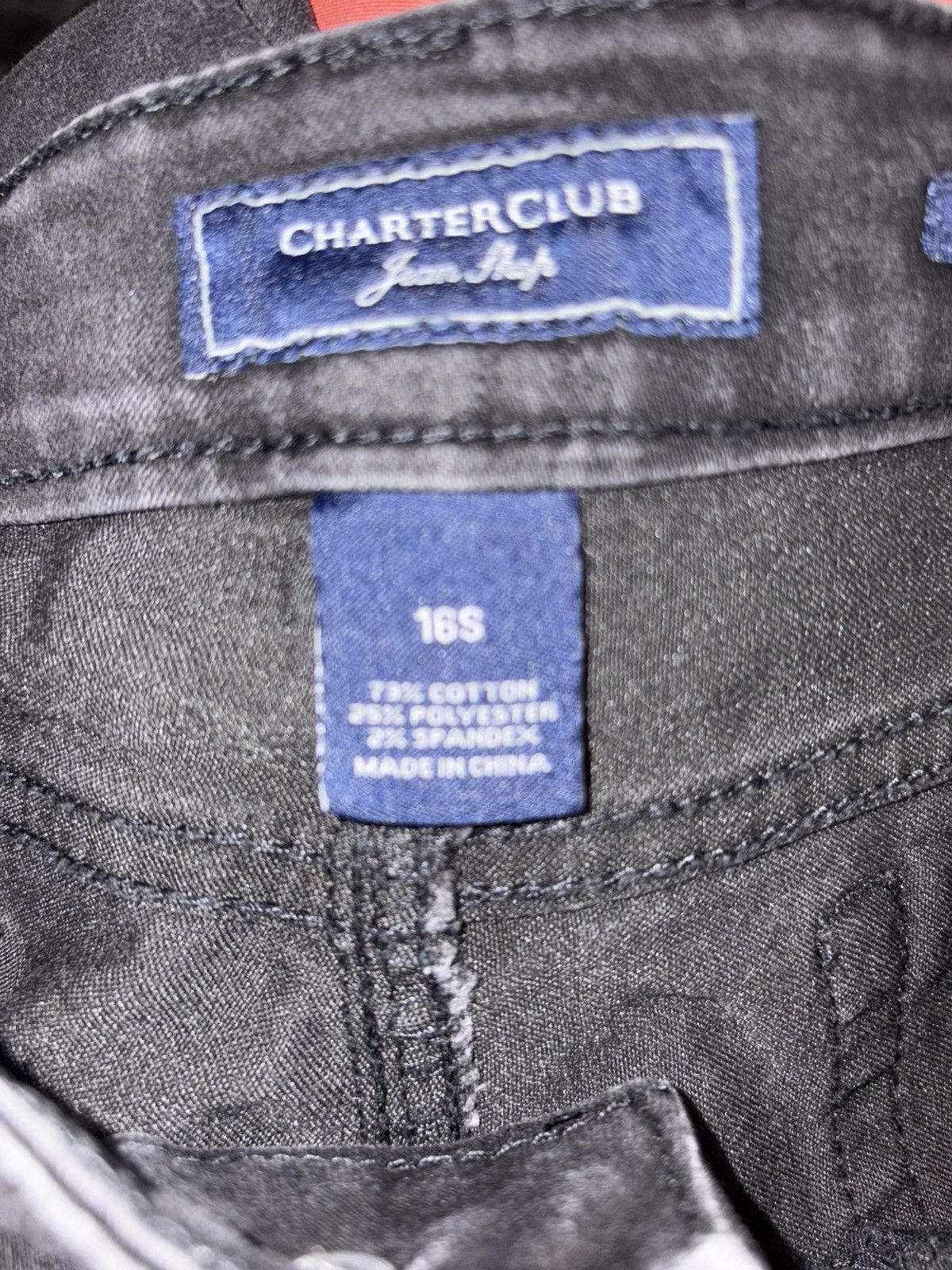 Charter Club Black Denim straight leg jeans in size 16 short Size 38" / US 16 / IT 52 - 5 Thumbnail