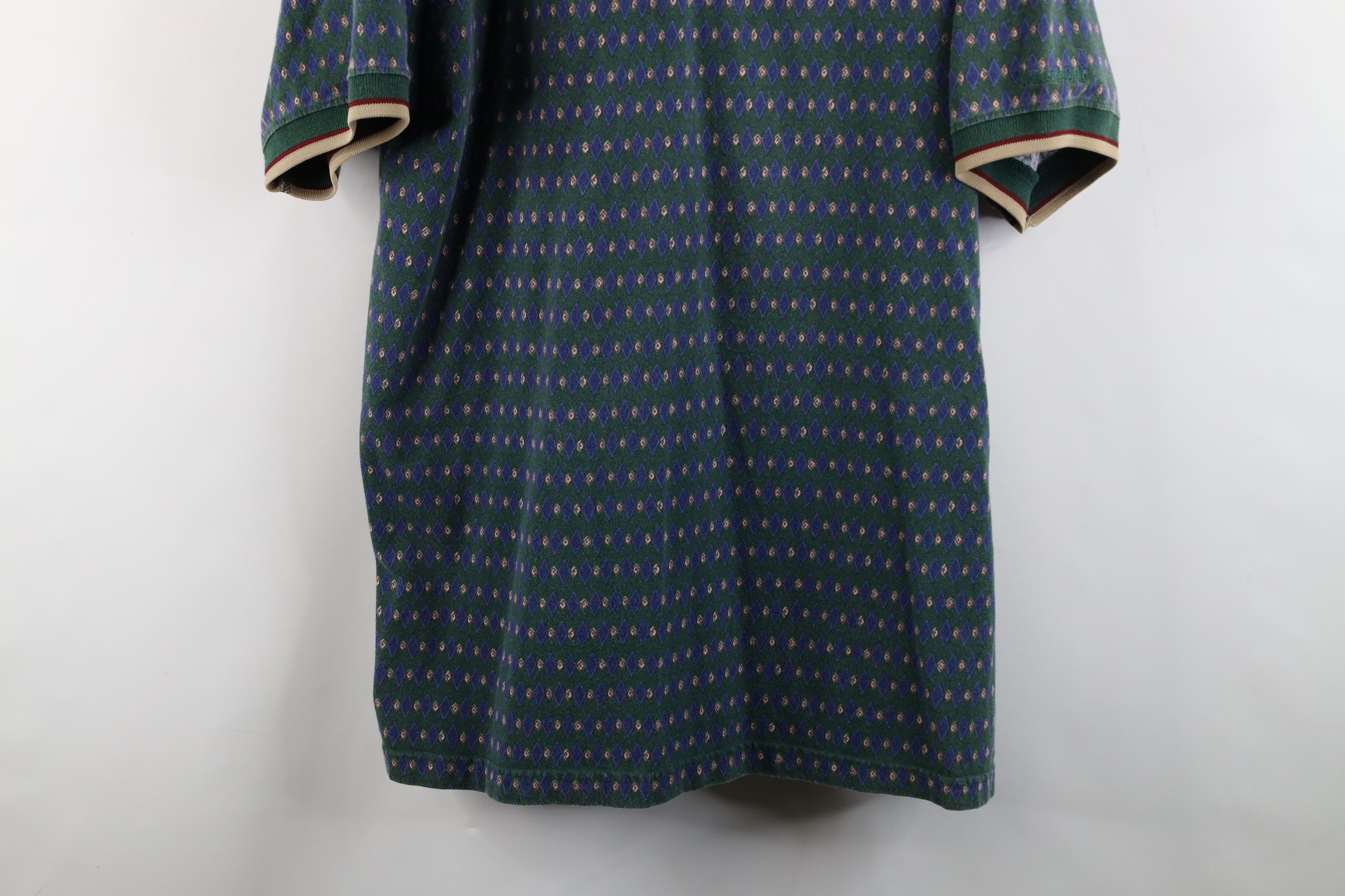 Vintage Vintage 90s Streetwear Fit Diamond Collared Golf Polo Shirt Size US XL / EU 56 / 4 - 3 Thumbnail