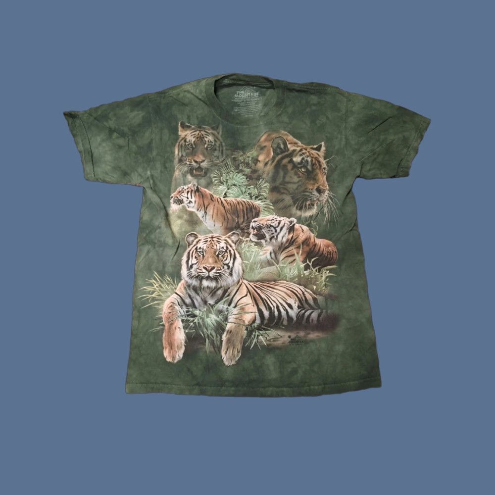 The Mountain The Mountain T-Shirt Tigers Jungle Animal Nature Cat Green Tie Dye S Size US S / EU 44-46 / 1 - 1 Thumbnail