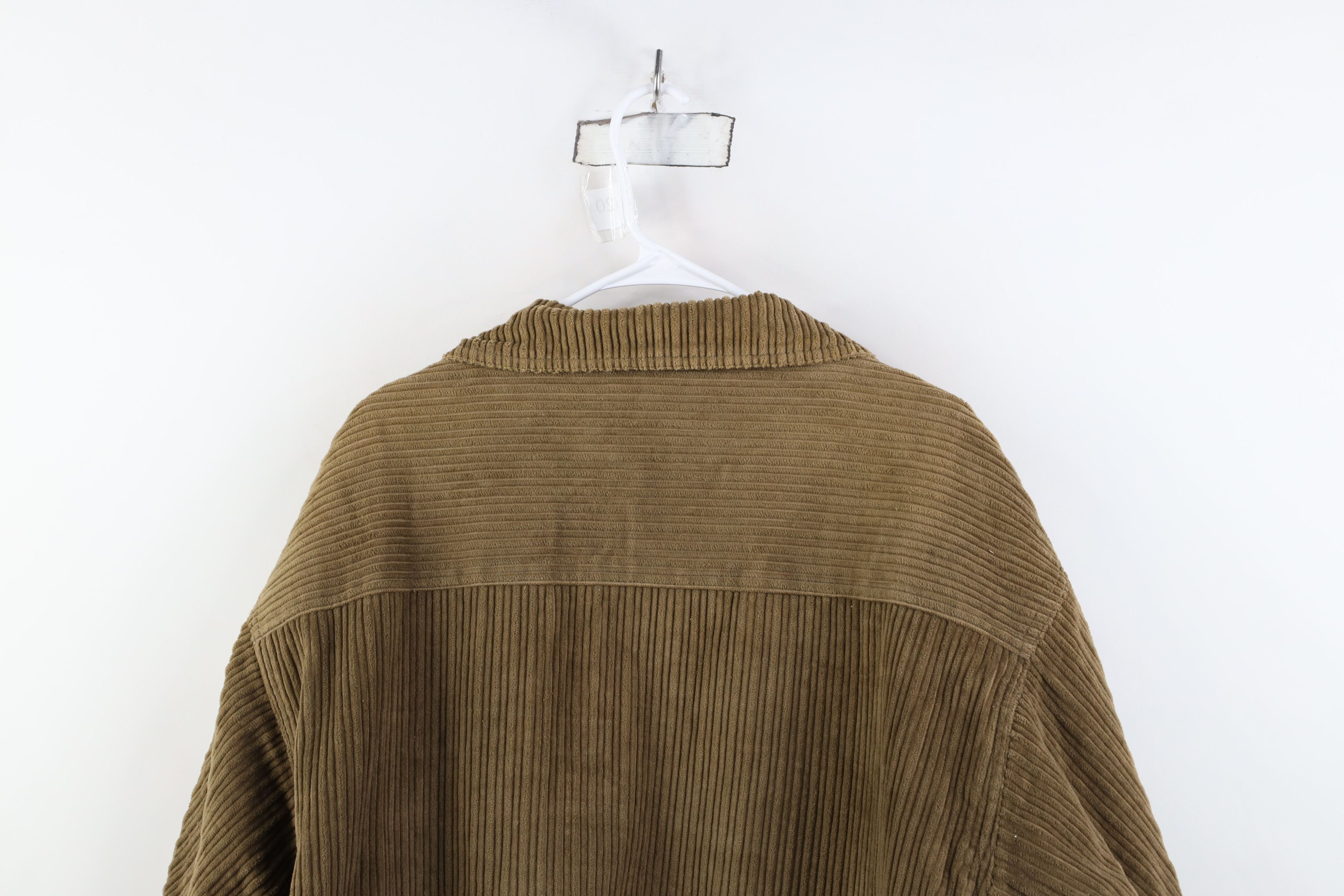 Vintage Vintage 90s Streetwear Pile Fleece Lined Corduroy Jacket Size US XL / EU 56 / 4 - 12 Thumbnail