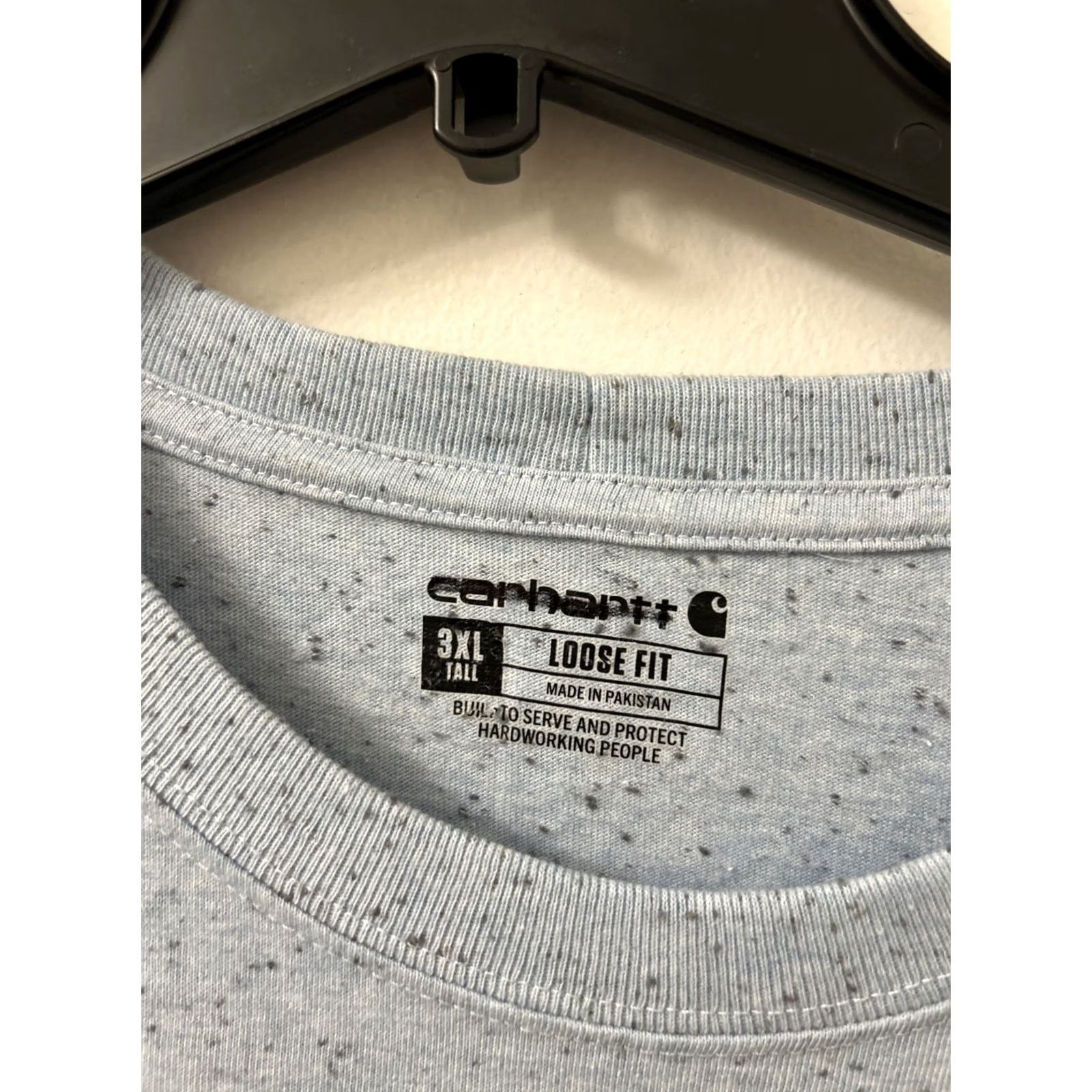 Carhartt Carhartt Shirt Mens 3XL Blue Loose Fit Heavyweight Pocket Speckled S/S K87H67 Size US XXL / EU 58 / 5 - 5 Thumbnail
