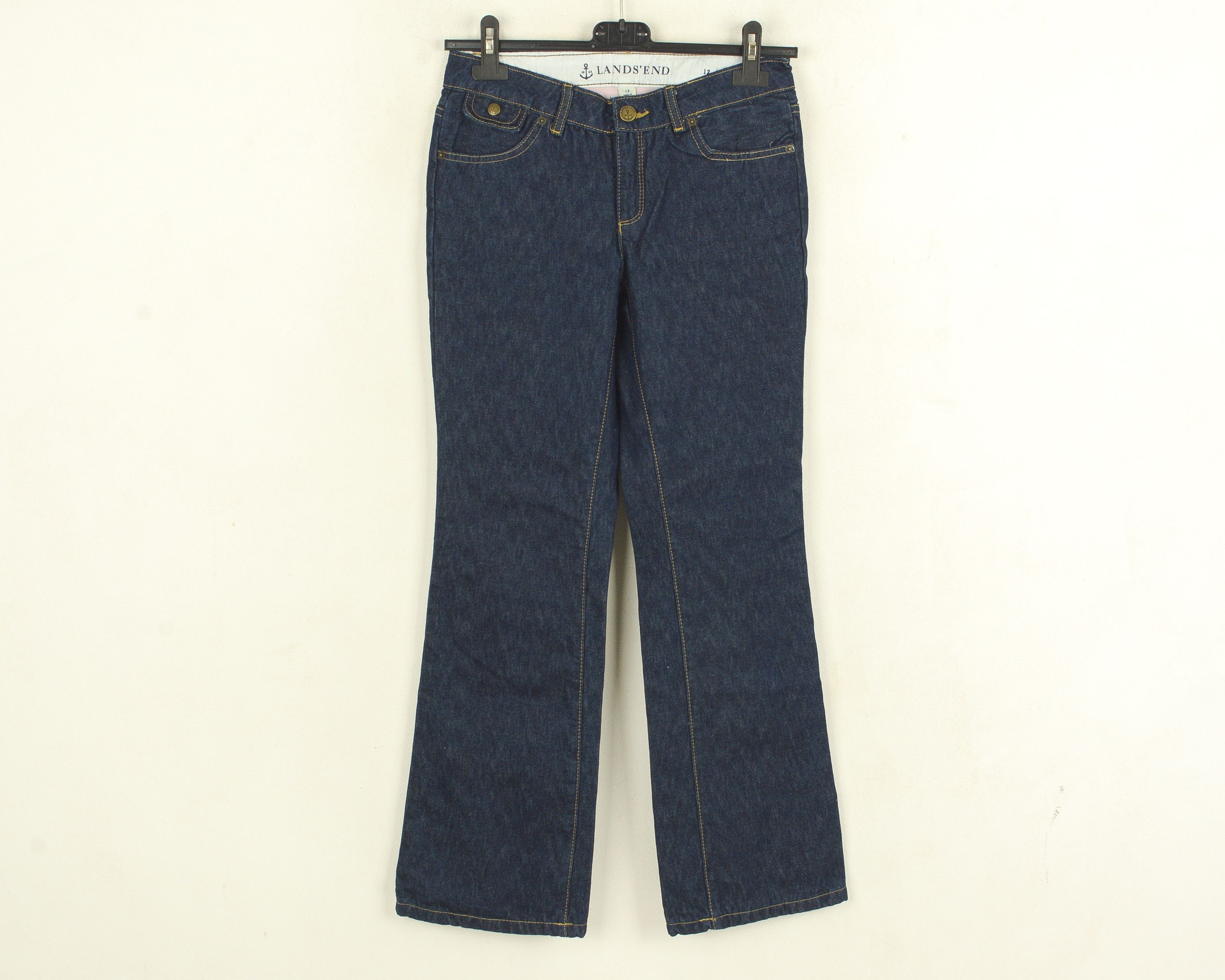 Lands' End Women US 12 Jeans Pants Trousers Bootcut UK 16 Bottoms Size 34" / US 12 / IT 48 - 1 Thumbnail