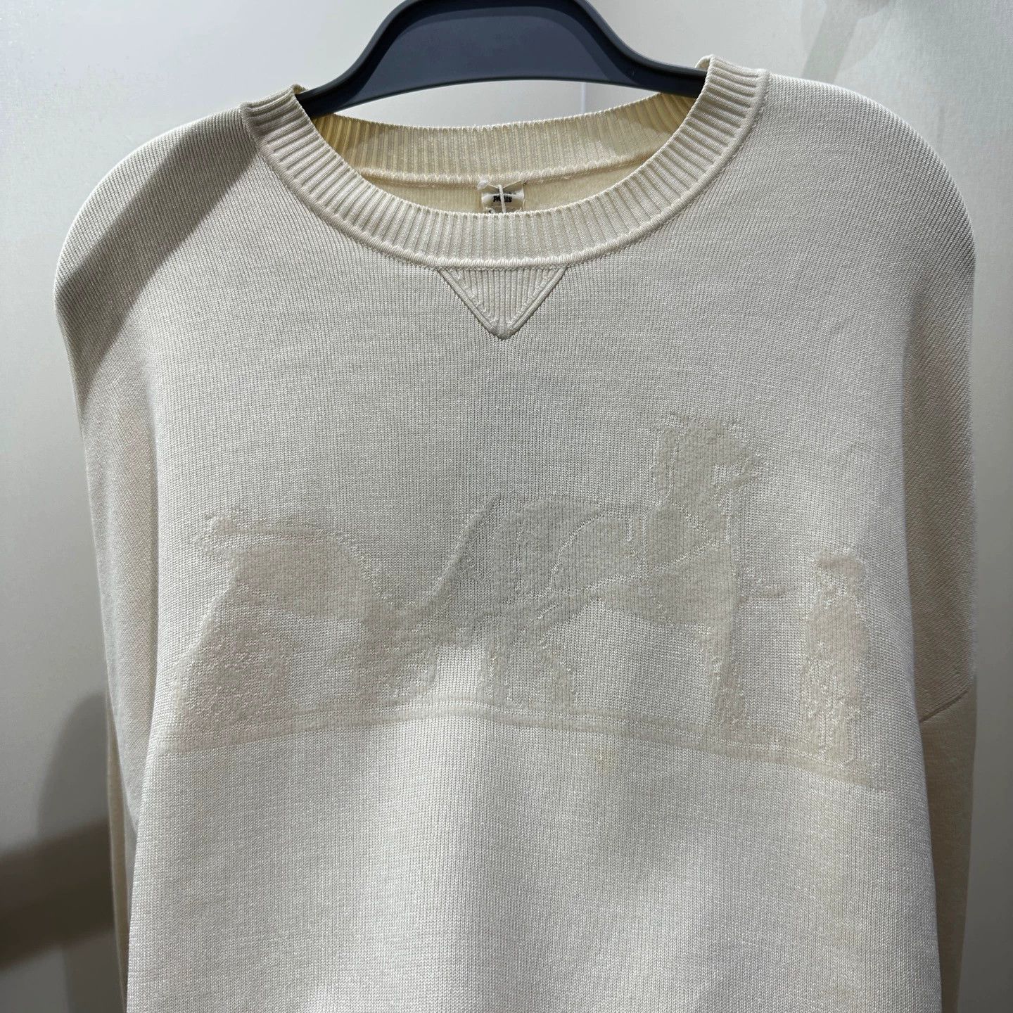 Hermes Hermes Cream Carriage Cashmere LS 40 Size M / US 6-8 / IT 42-44 - 6 Thumbnail