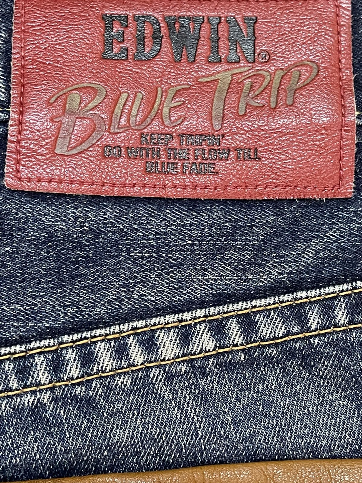 Edwin Y2K Japan Edwin Carpenter Buckle Faded Wash Wide Leg Baggy Size US 34 / EU 50 - 10 Thumbnail