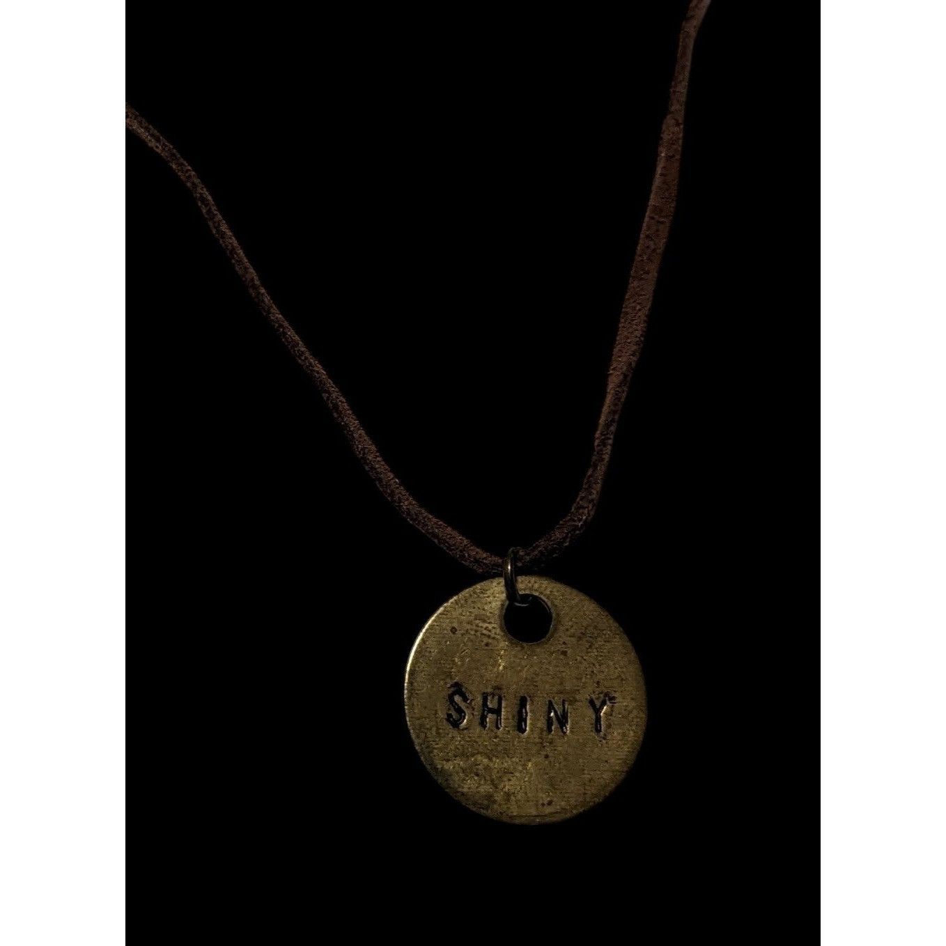 Other Handmade Gold Shiny Stamped Pendant Necklace Size ONE SIZE - 4 Thumbnail