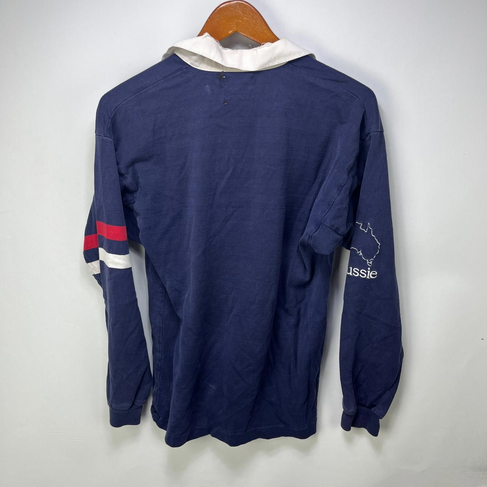 Vintage Vintage 80s Australia Rugby Long Sleeve Polo Shirt Small Size US S / EU 44-46 / 1 - 9 Thumbnail