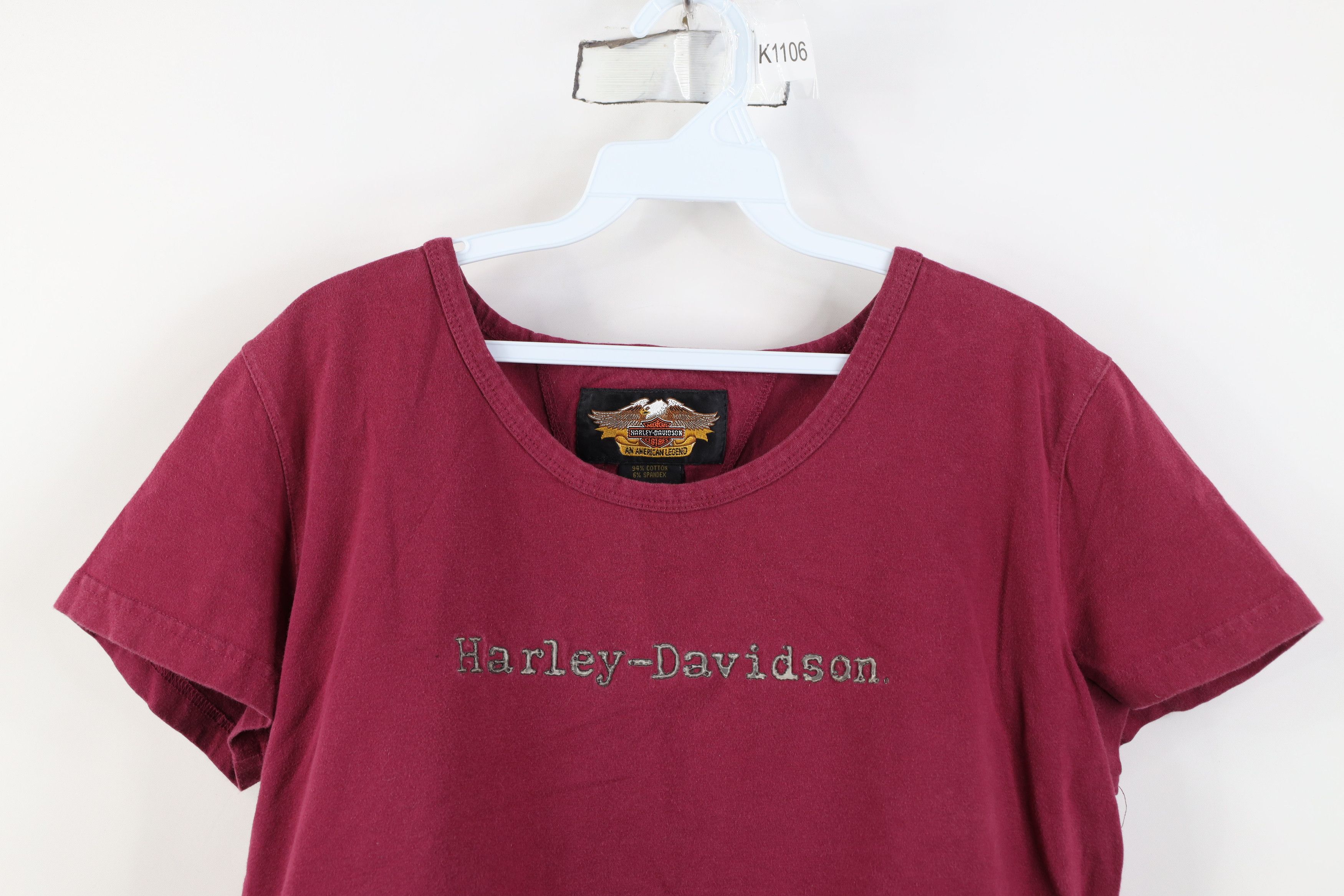 Harley Davidson Vintage 90s Harley Davidson Cropped Babydoll T-Shirt USA Size XL / US 12-14 / IT 48-50 - 2 Thumbnail