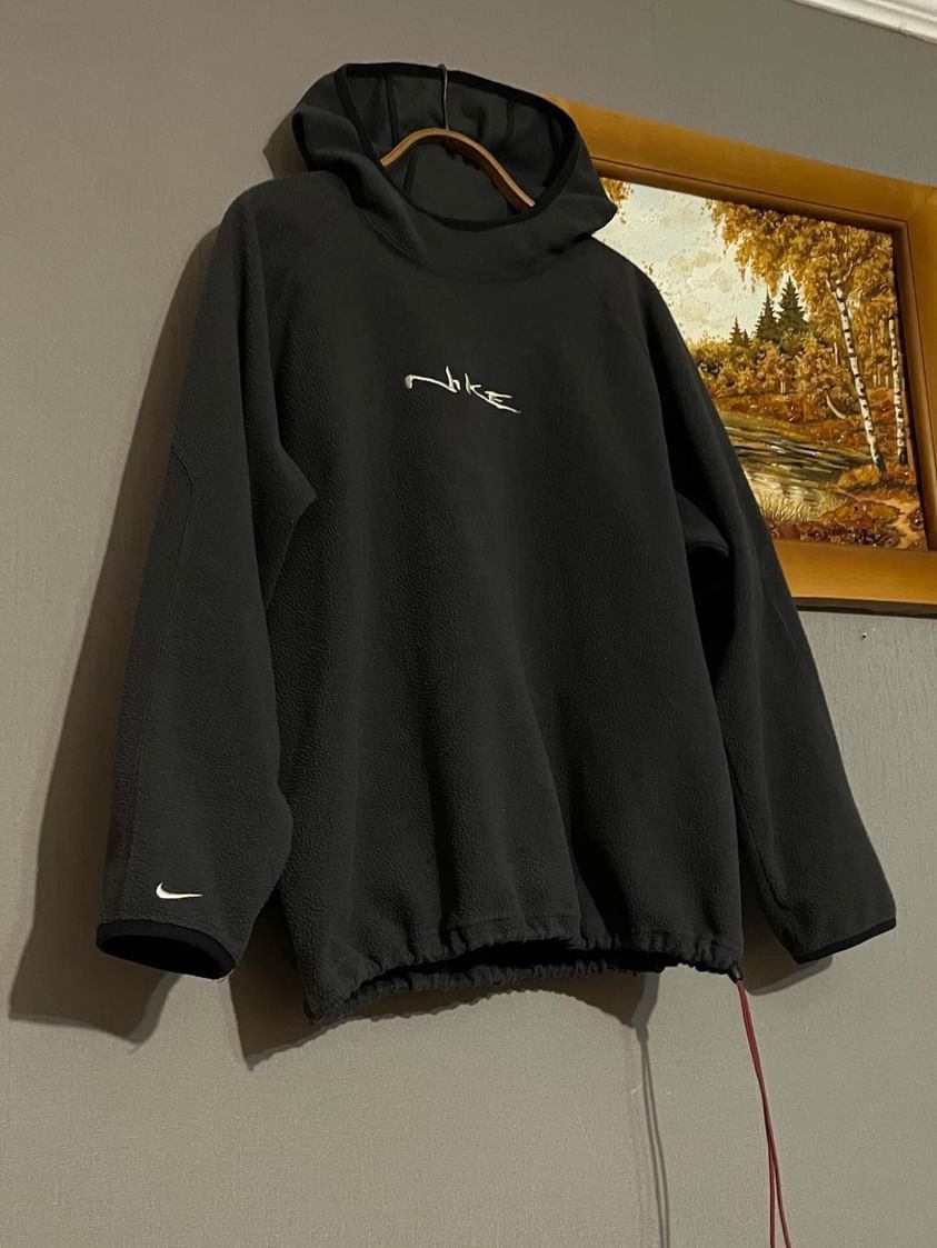 Nike Vintage Nike Ninja Fleece Hoodie 90s Size US L / EU 52-54 / 3 - 3 Thumbnail