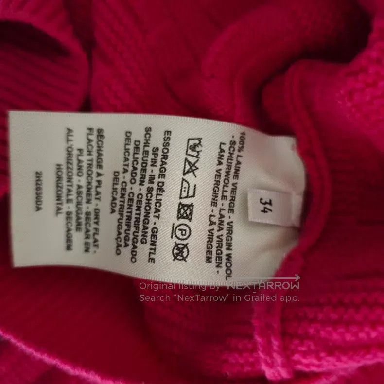 Hermes Hermes Pink Full Print Wool Knit Long Sleeve Size XXS / US 00 / IT 34 - 5 Thumbnail