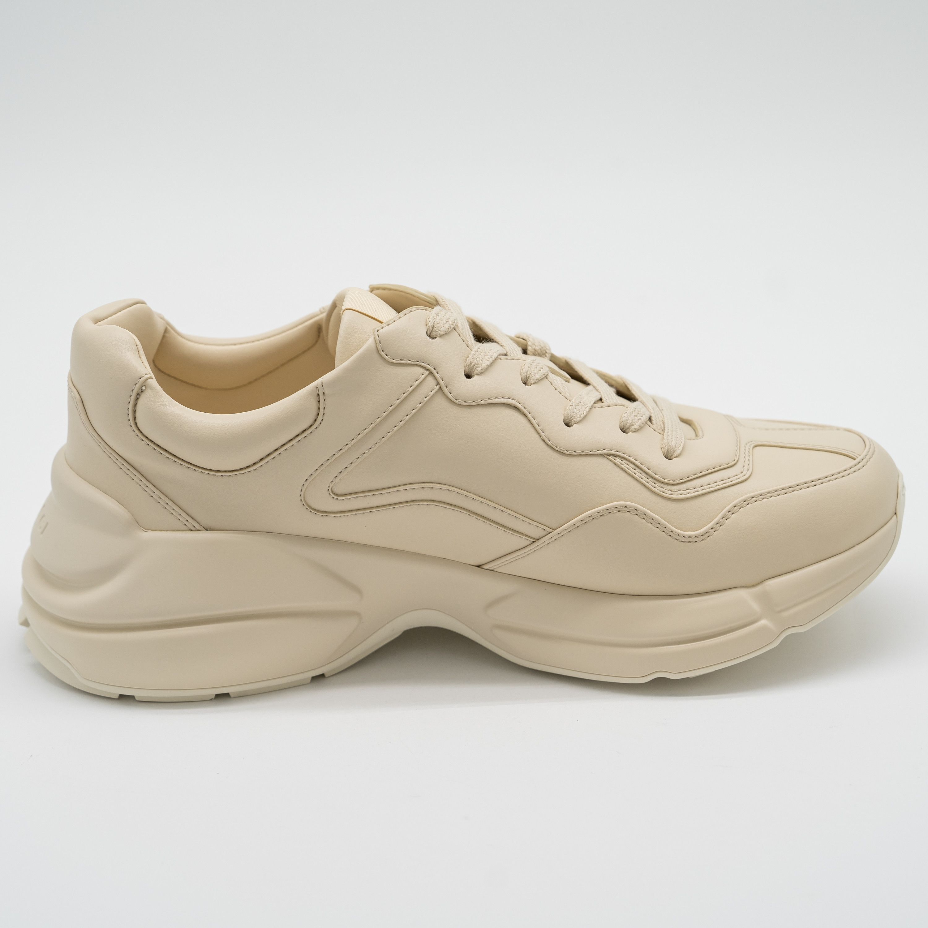 Gucci Gucci Rhyton Leather Sneaker Ivory Demetra Logo Print Red Size US 8 / EU 41 - 5 Thumbnail