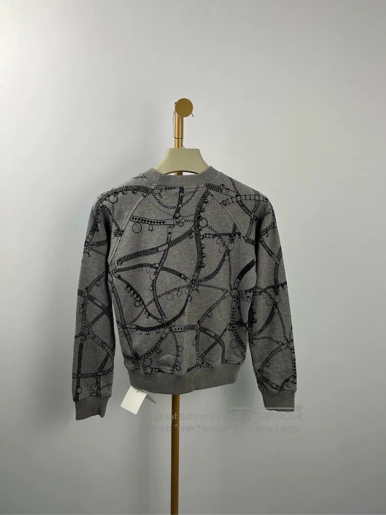 Hermes Hermes Grey Full Print Crewneck Sweater Size XXS / US 00 / IT 34 - 2 Thumbnail