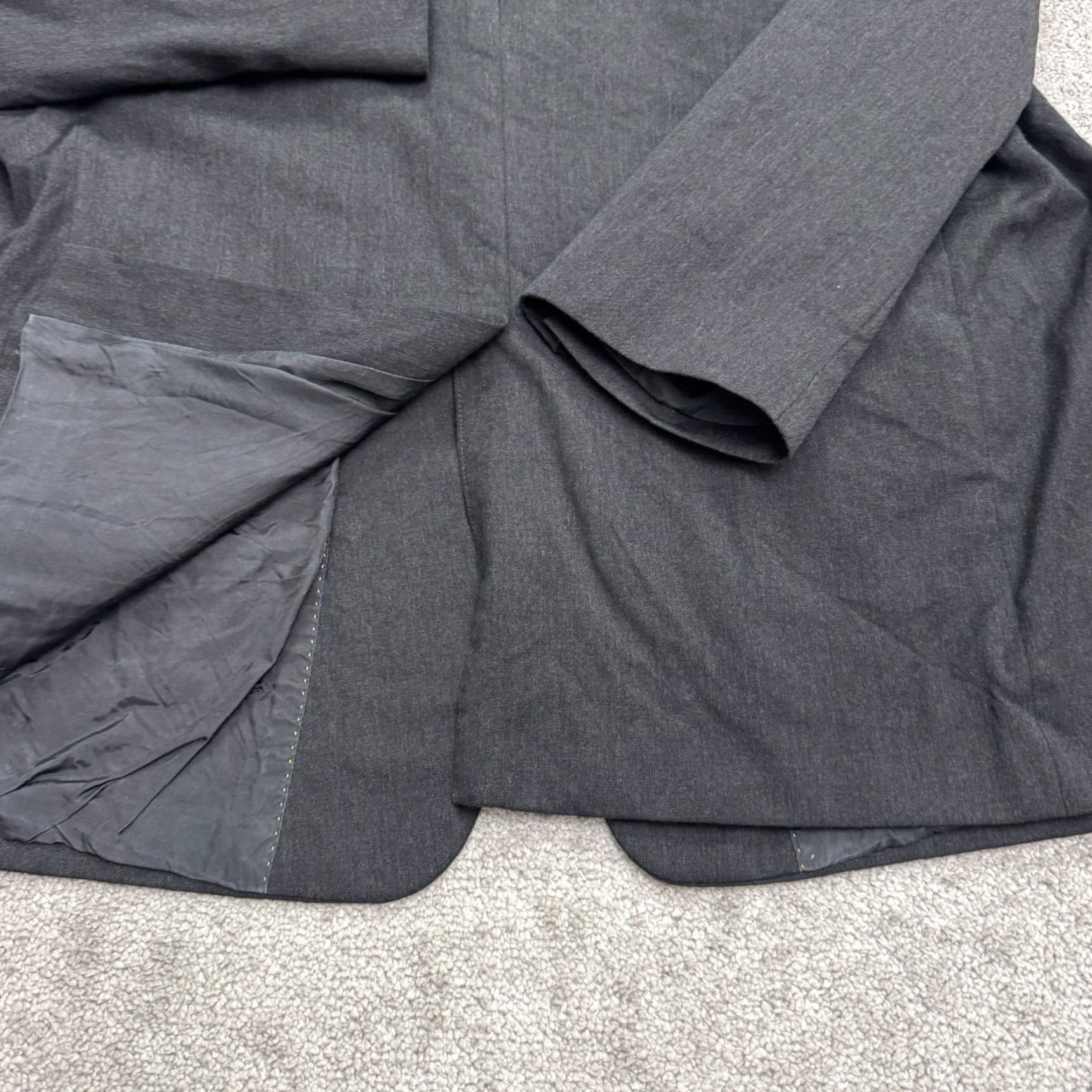 Hart Schaffner Marx Hart Schaffner & Mark Nordstorm Blazer Suit Jacket Mens 52R Dark Gray Classic Size 52R - 3 Thumbnail