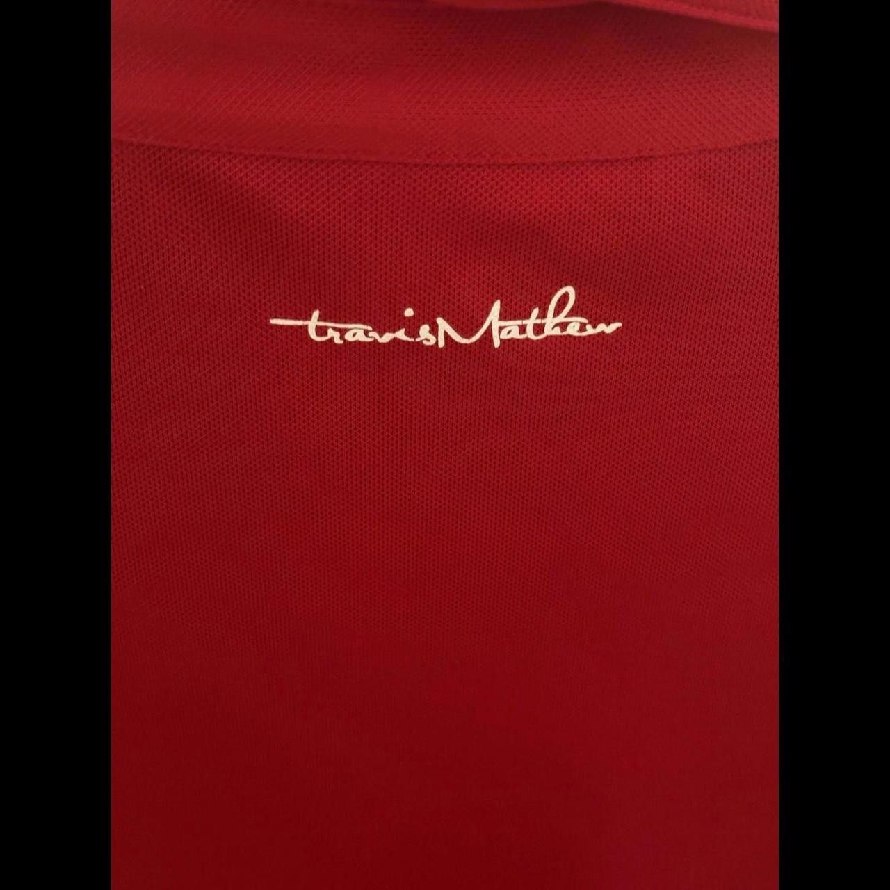 Designer Travis Mathew Red Striped Polo Size US L / EU 52-54 / 3 - 3 Thumbnail
