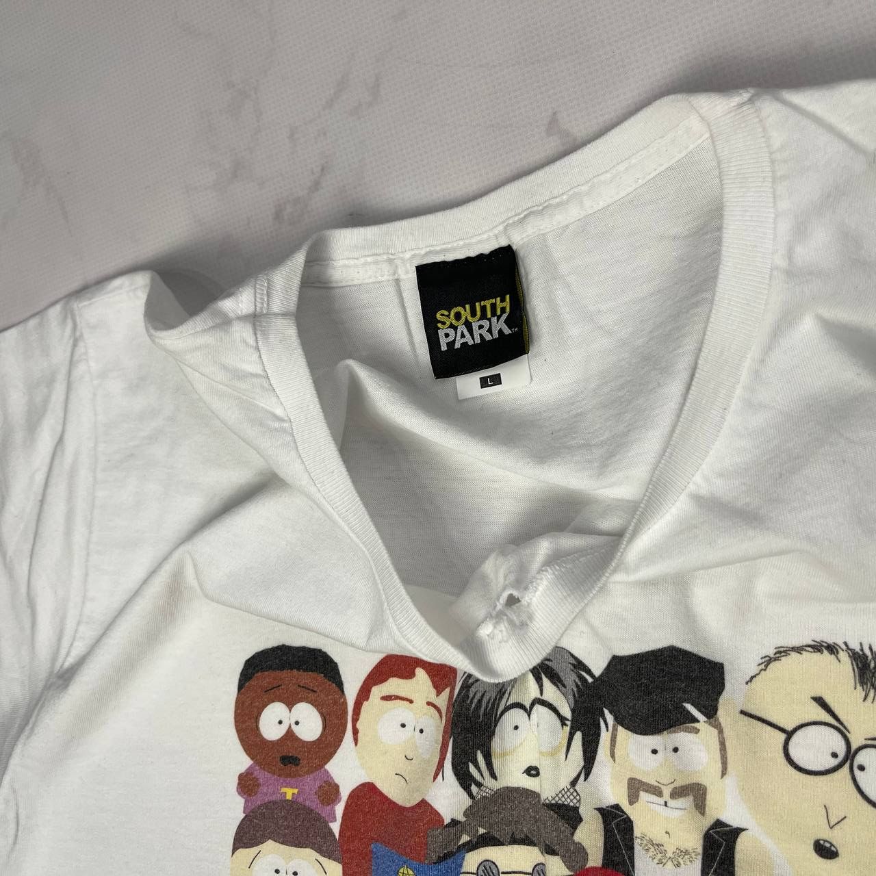 Vintage Vintage South Park 1998 T-Shirt all heroes Size L White Size US L / EU 52-54 / 3 - 11 Thumbnail