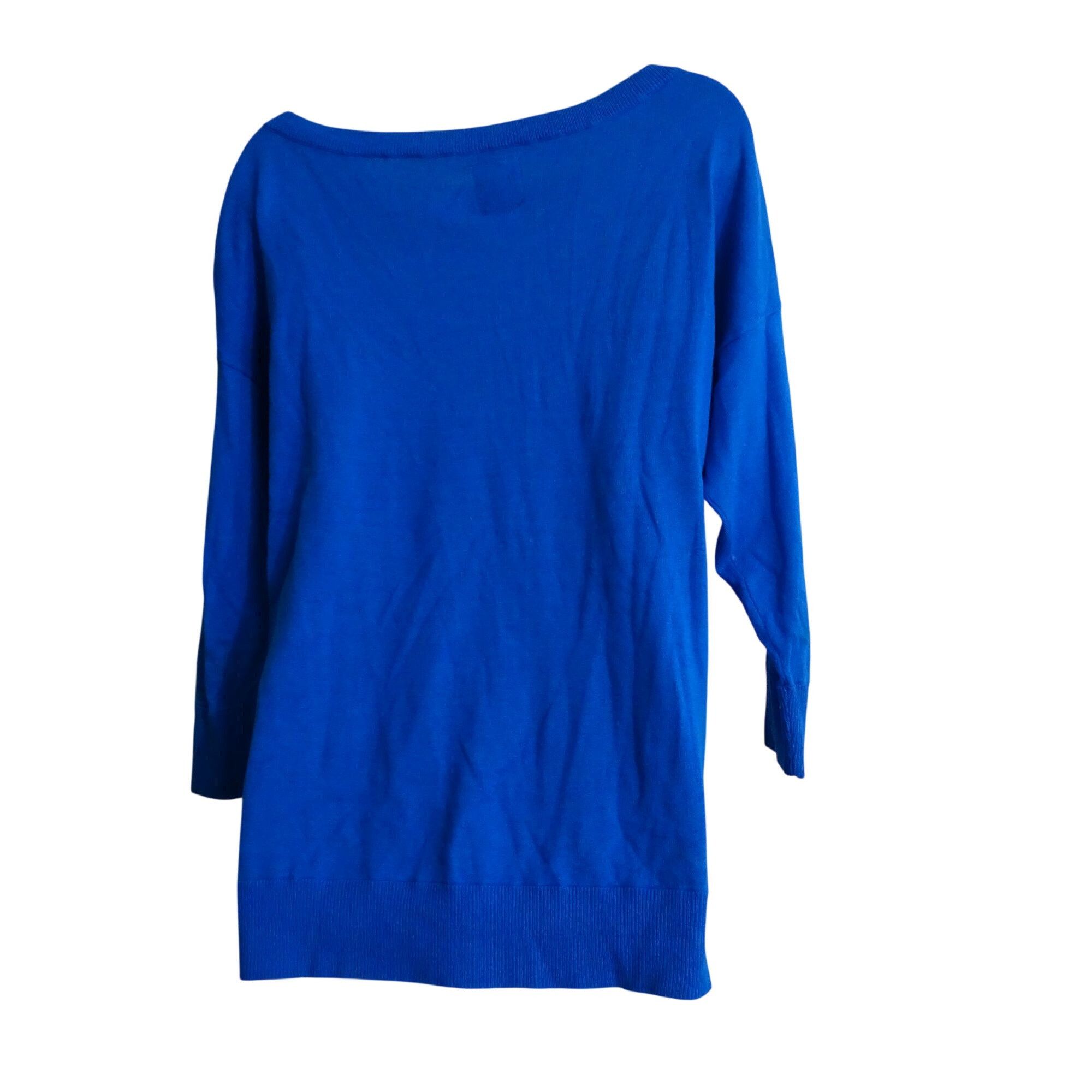 American Eagle Outfitters American Eagle Outfitters Blue 3/4 Sleeve Sweater Size M Size M / US 6-8 / IT 42-44 - 4 Thumbnail