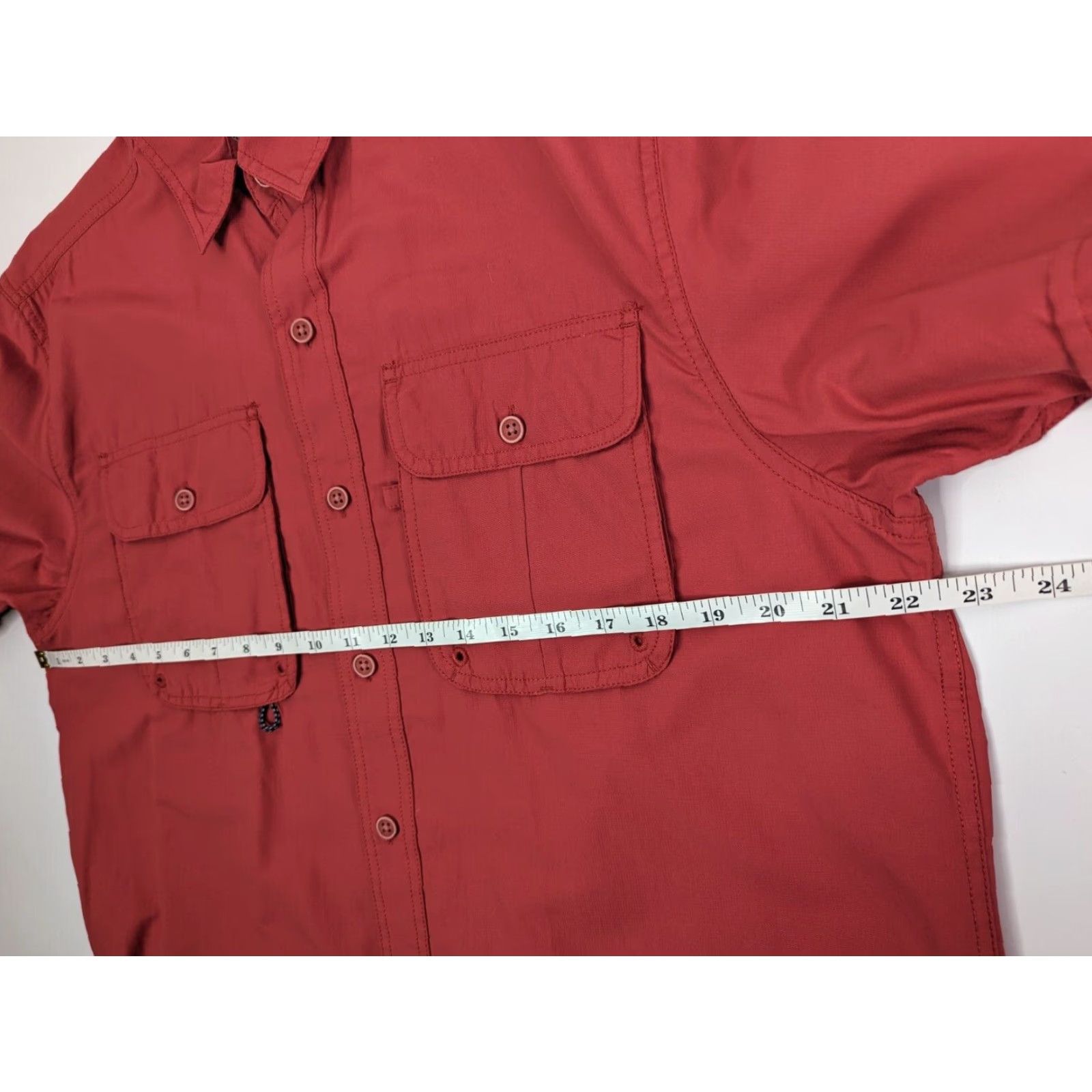 Izod Izod Saltwater Shirt Mens Medium Saltwater Red Relaxed Logo Short Sleeve Fishing Size US M / EU 48-50 / 2 - 4 Thumbnail