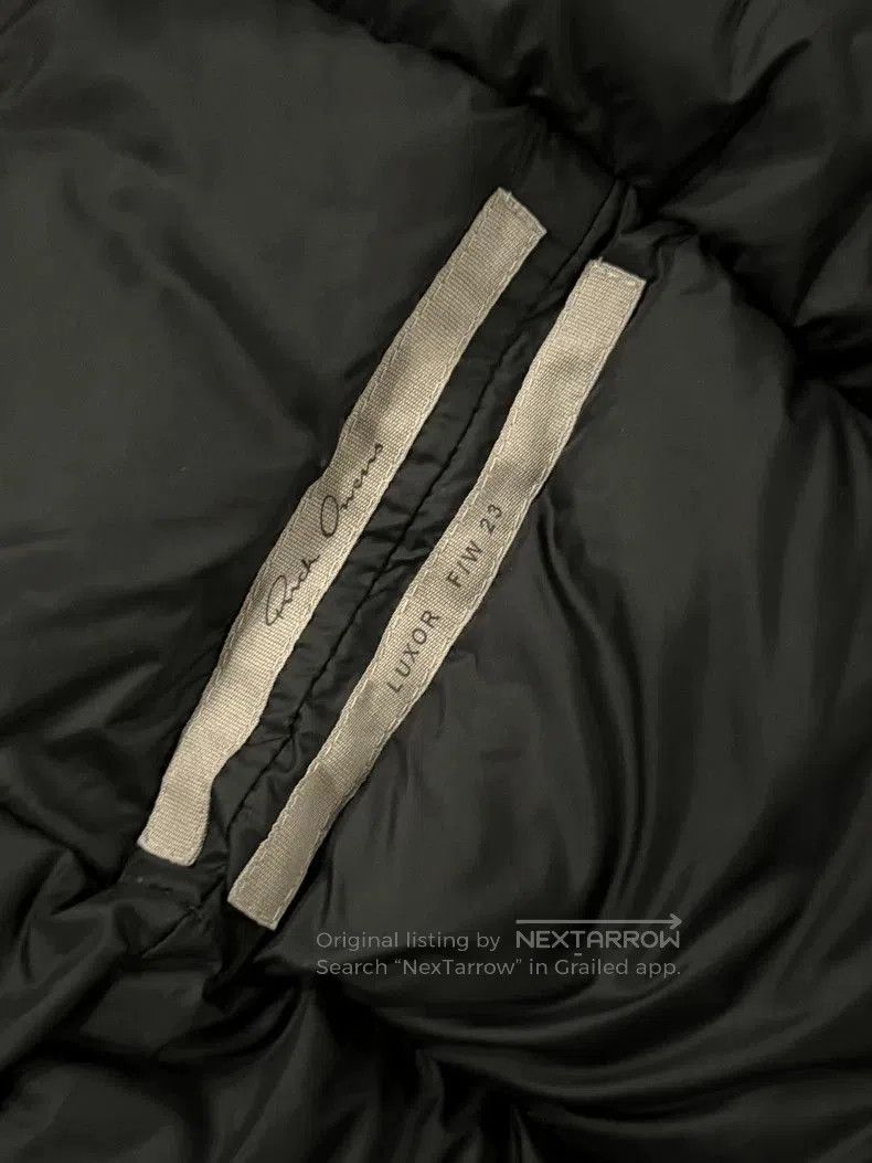 Rick Owens Black Leather Fur Padded Jacket. Size US L / EU 52-54 / 3 - 6 Thumbnail