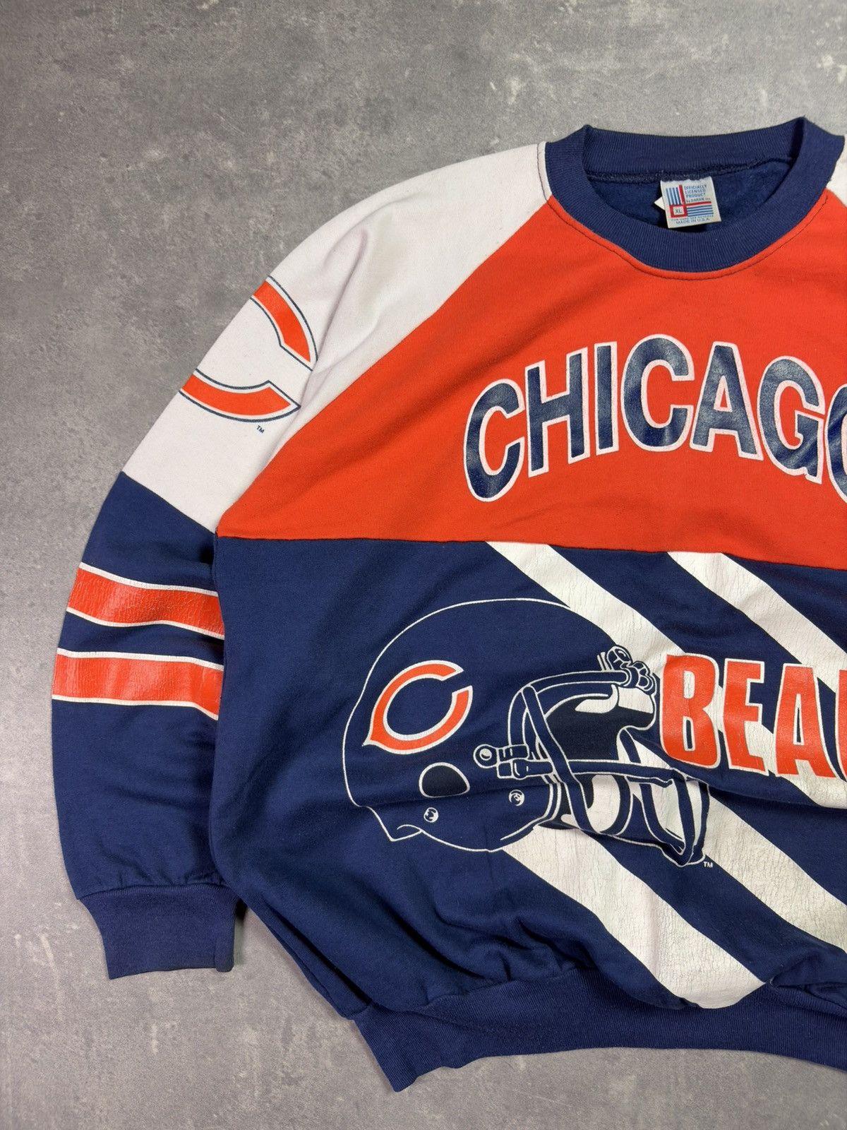 NFL 80/90s Garan Chicago Bears Printed Crewneck Sweatshirt XL Size US XL / EU 56 / 4 - 9 Thumbnail