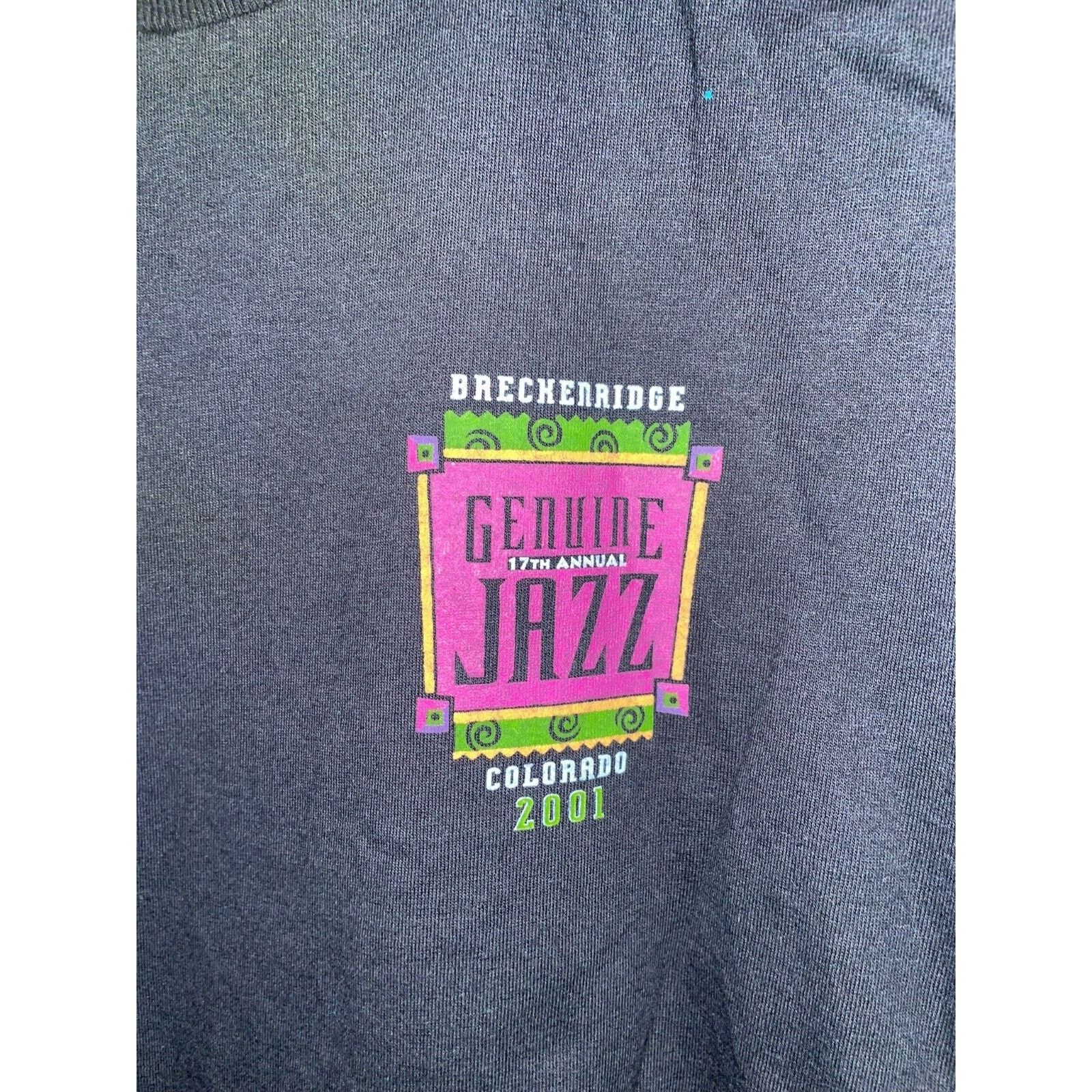 Jerzees Vintage Breckenridge Shirt 17th Genuine Jazz Festival Tee L Size US L / EU 52-54 / 3 - 3 Thumbnail