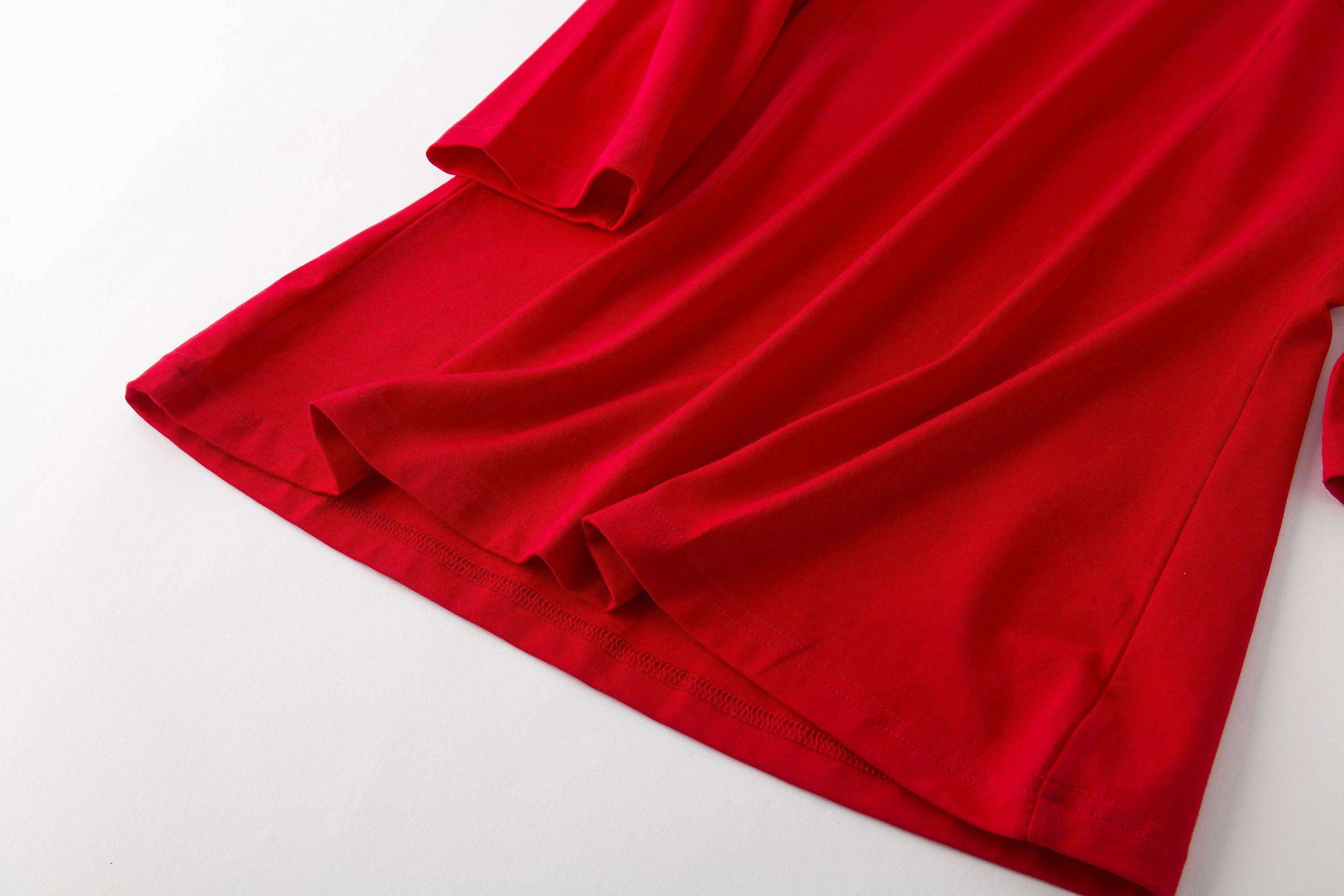 Other Red Midi Sleeve Slim Women's T-Shirt Size M / US 6-8 / IT 42-44 - 4 Thumbnail