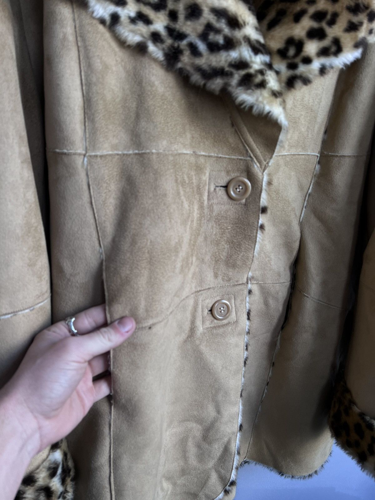 Hysteric Glamour × If Six Was Nine × Le Grande Bleu (L.G.B.) VTG LGB If Six Was Nine Style FAUX FUZZY Fur COAT Jacket Size US L / EU 52-54 / 3 - 7 Thumbnail