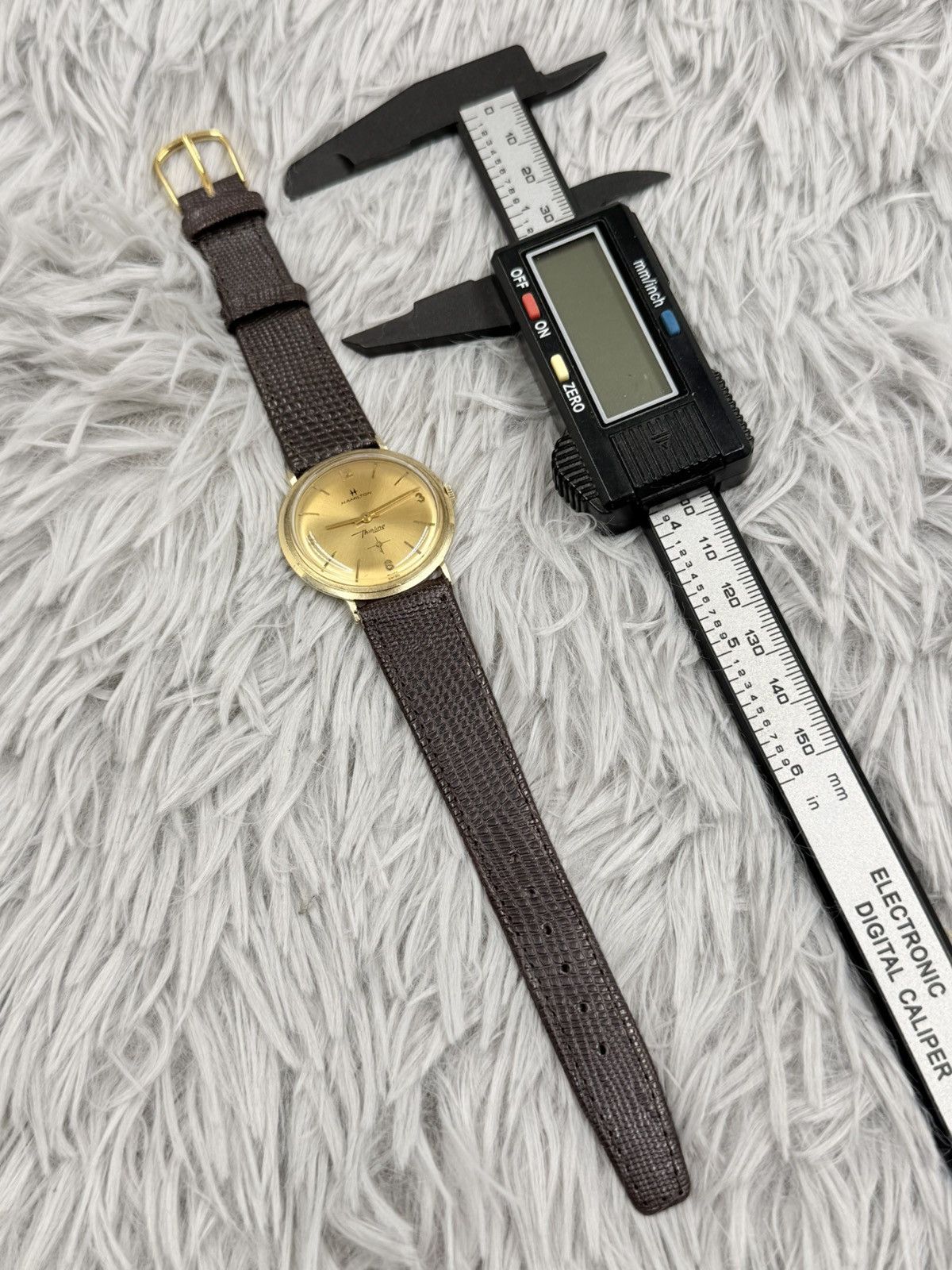 Vintage Vintage HAMILTON THINLINE Manual Men’s Watch 14K Solid Gold Size ONE SIZE - 10 Thumbnail