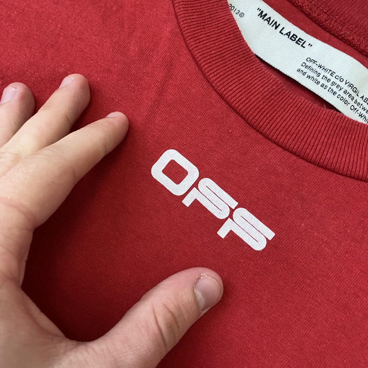 Off-White Luxury Off White Big Graphic Logo y2k designer tee Size US S / EU 44-46 / 1 - 8 Thumbnail
