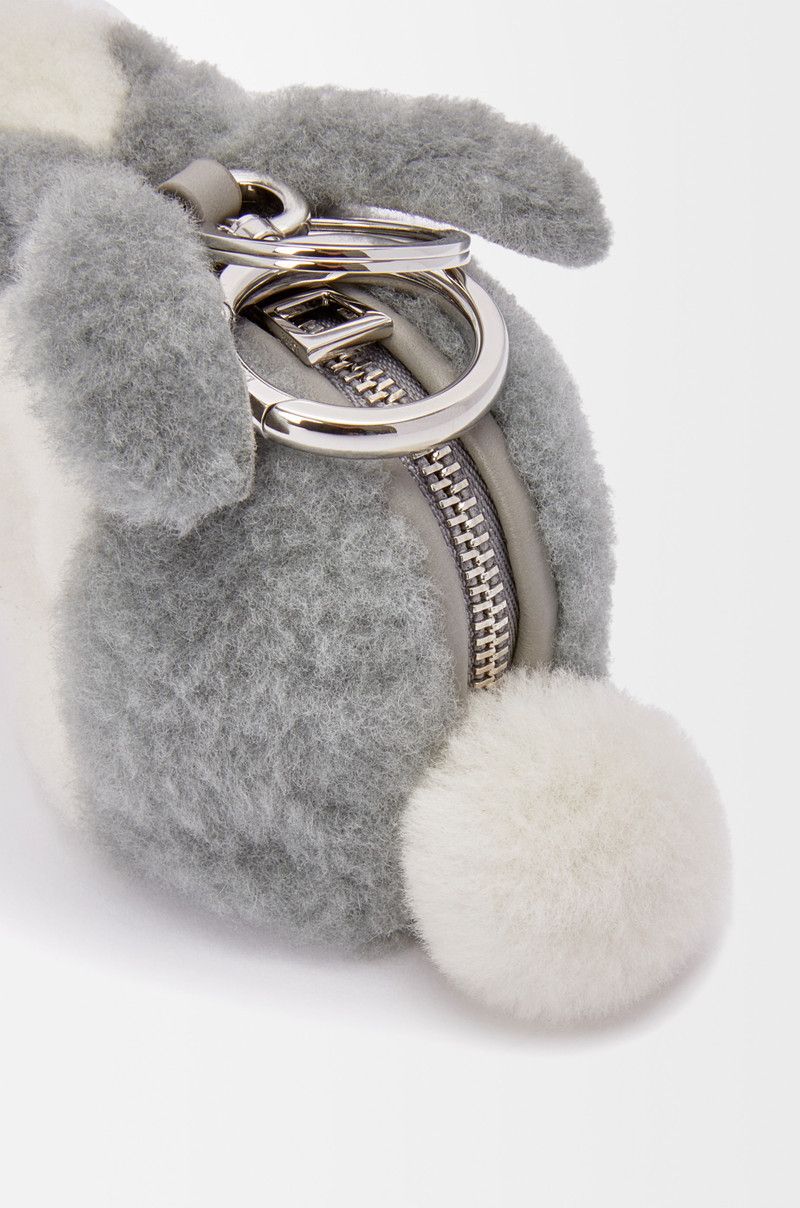 Loewe o1in1g0526 Size: OS / Bunny Coin Purse Charm in Shearling Size ONE SIZE - 4 Thumbnail