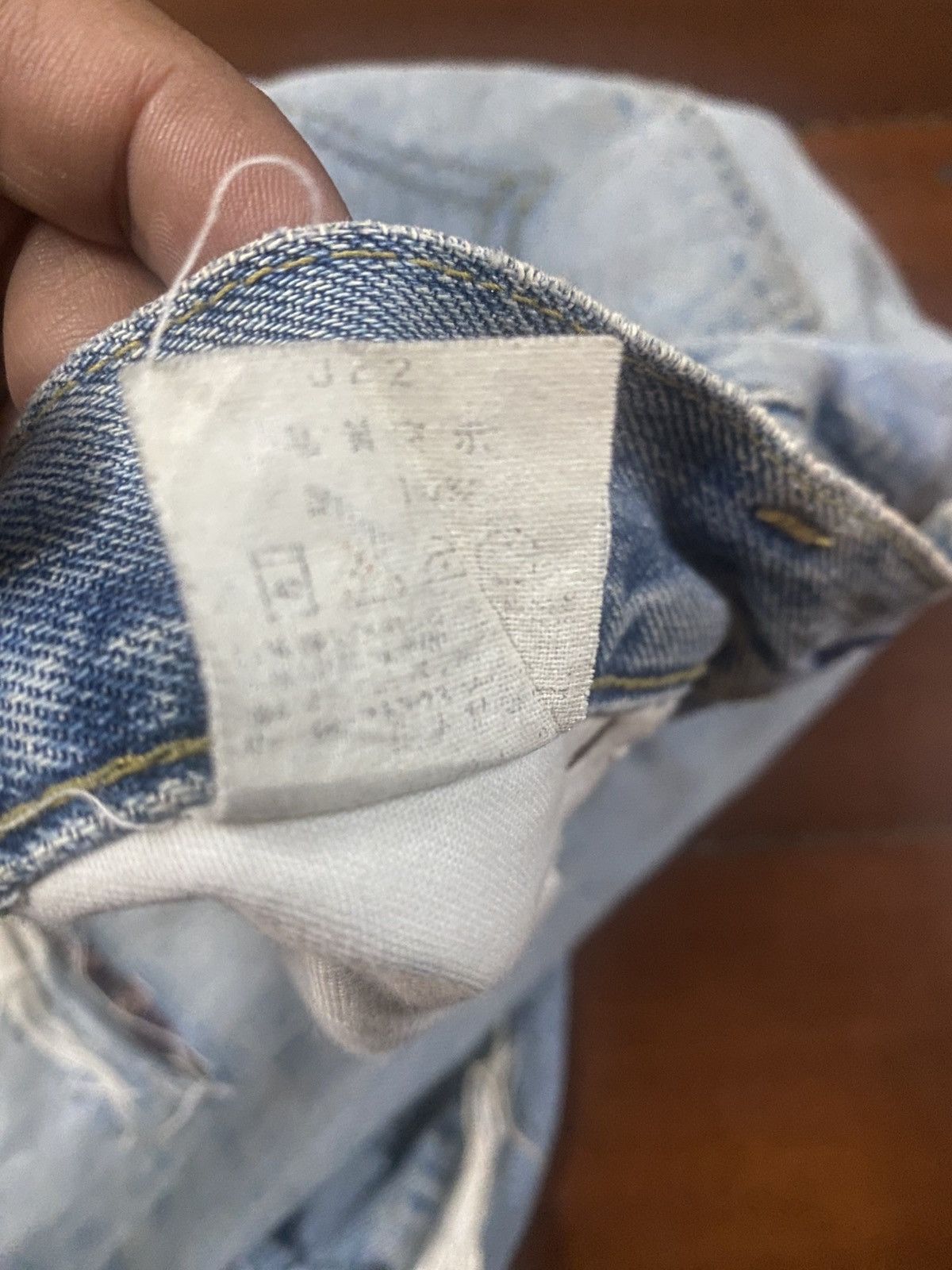 Levi's Vintage Clothing Vintage Levi’s Big E 702 XX Selvedge Distressed Repair Jeans Size US 31 - 18 Thumbnail