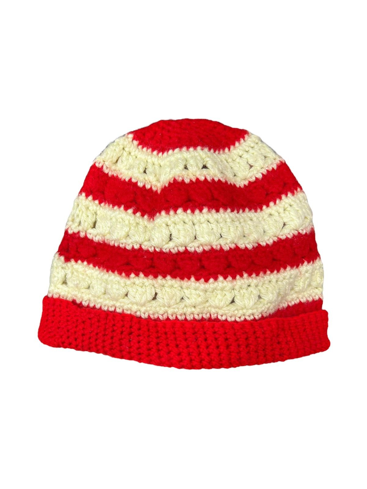 Japanese Brand × Kapital × Vintage Crochet knitted handmade Beanie Hats ☠️☠️ Size ONE SIZE - 1 Thumbnail