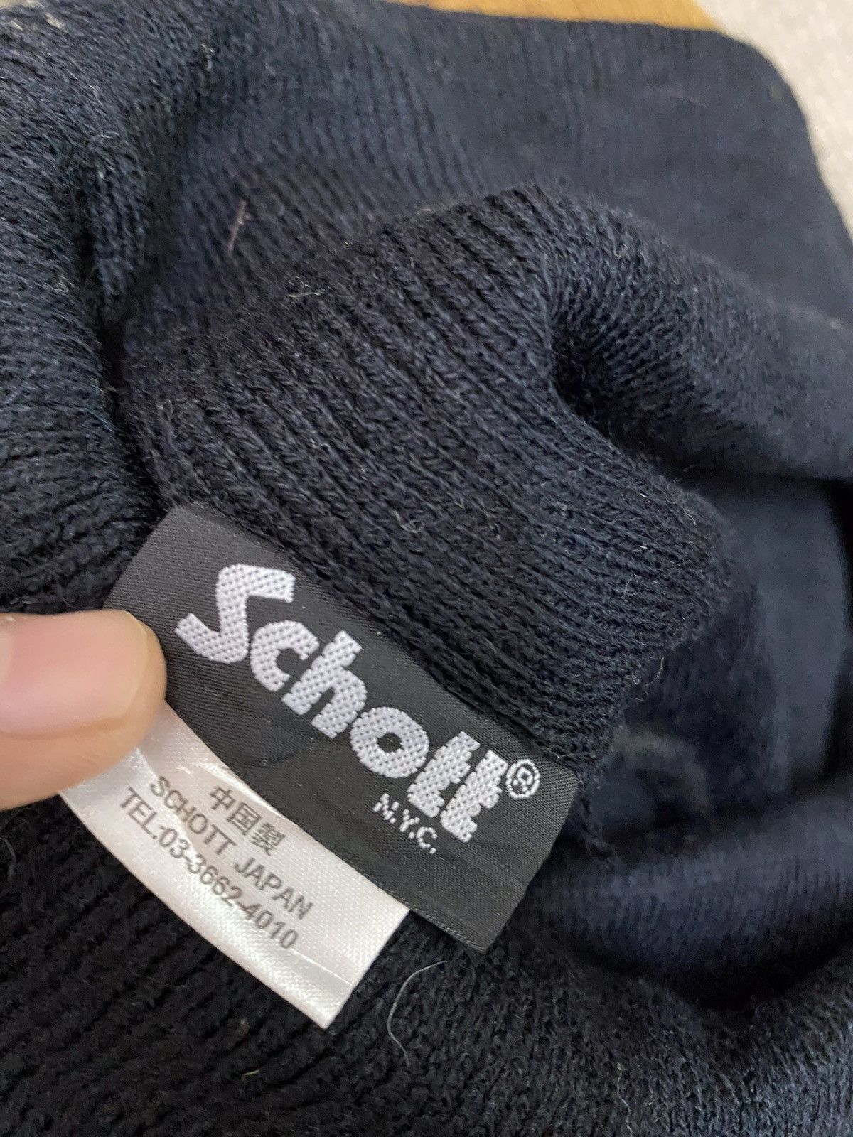 Japanese Brand × Schott × Vintage Schott Ny Spell Out Rare Design Beanie Hat Size ONE SIZE - 8 Thumbnail