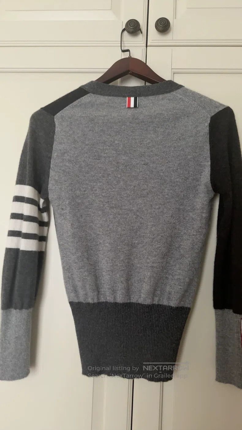 Thom Browne Thom Browne Classic Gray Wool Cardigan Size US XXS / EU 40 - 6 Thumbnail