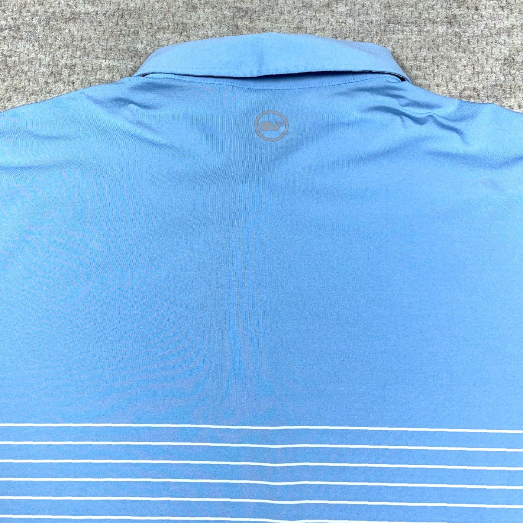 Vineyard Vines Vineyard Vines Polo Shirt Men XL Light Blue Striped Performance Palmero OTG Size US XL / EU 56 / 4 - 6 Thumbnail