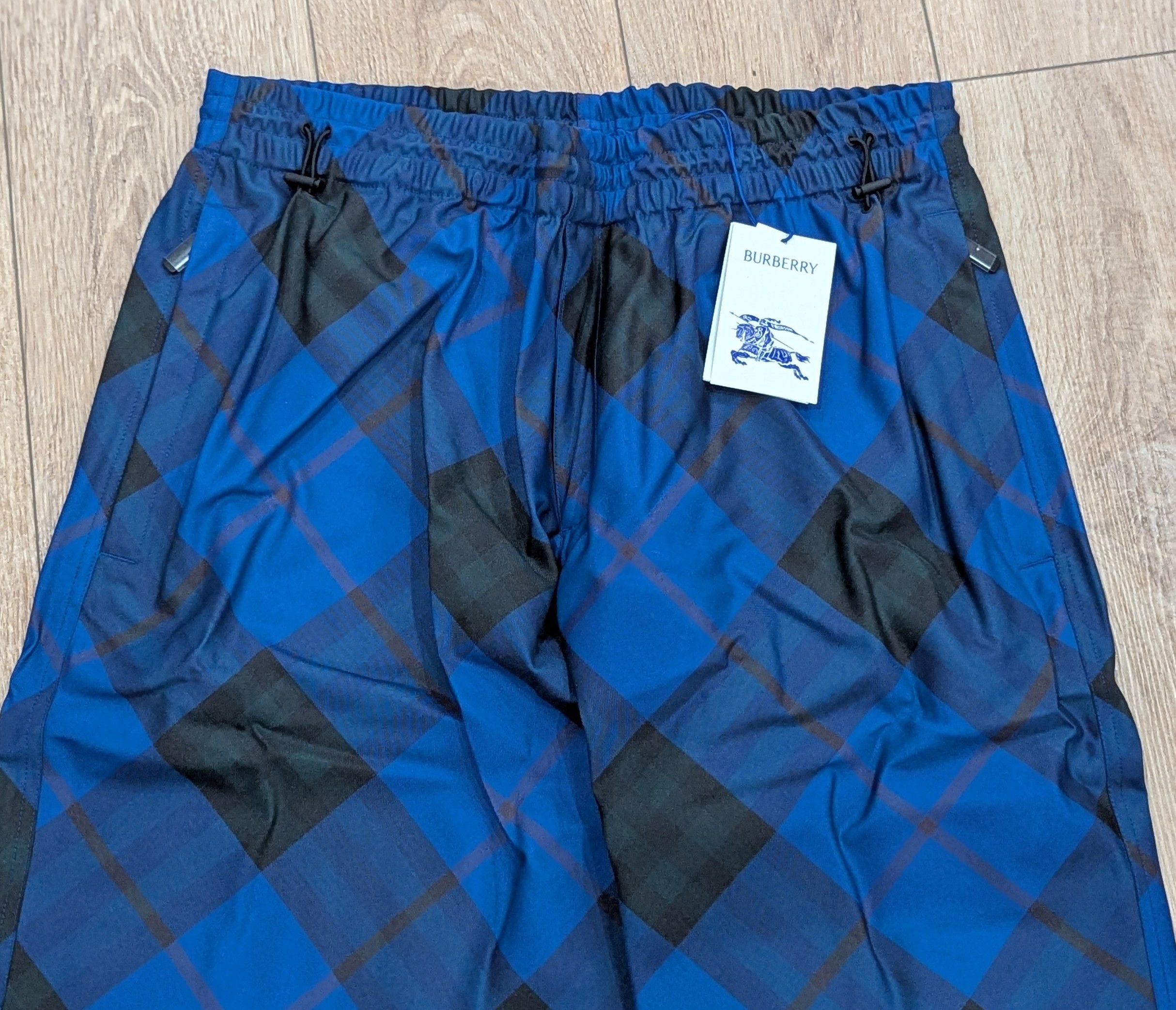 Burberry Burberry Wool Checkered Trousers Pants Blue Large Size US 34 / EU 50 - 2 Thumbnail