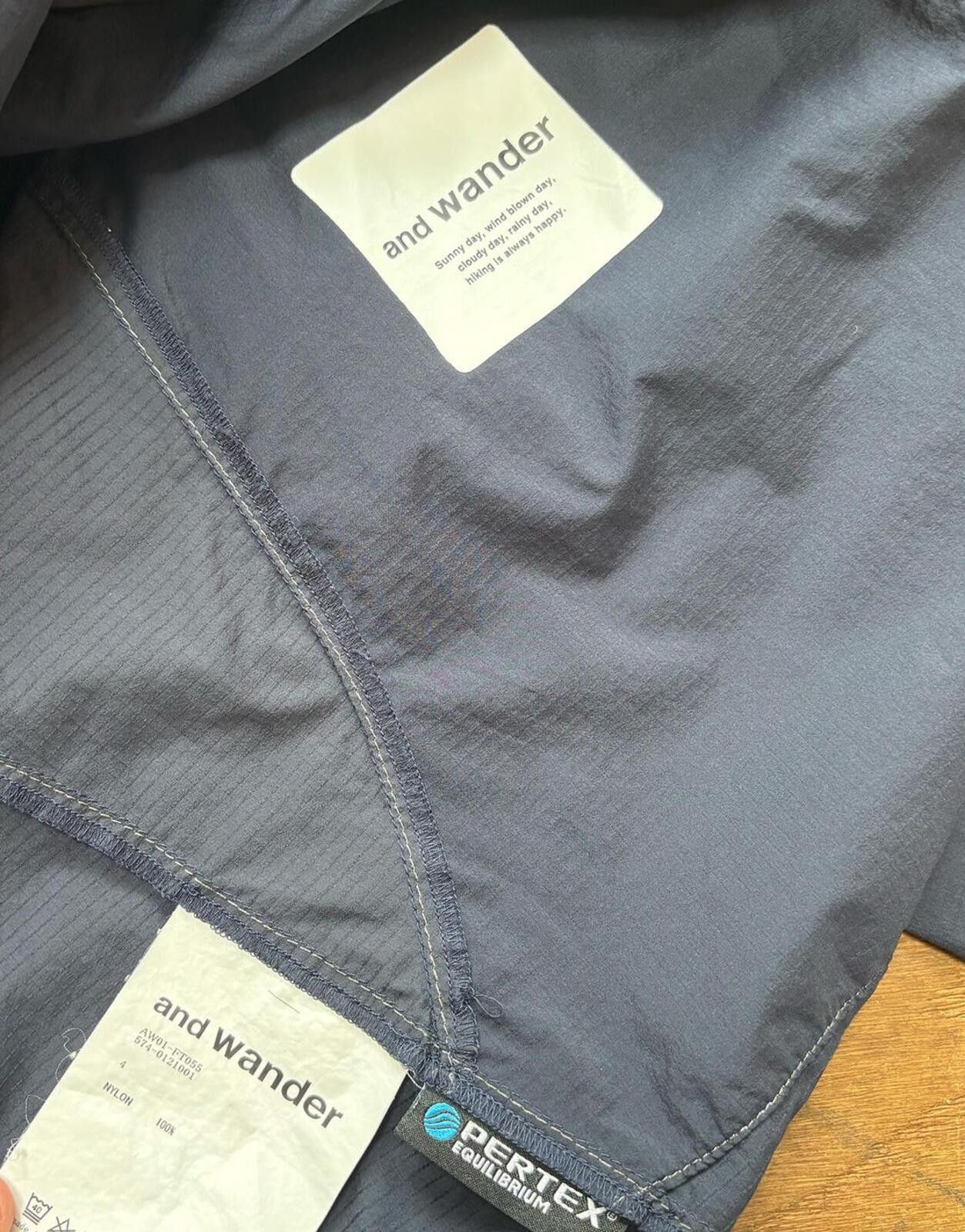 And Wander and Wander Pertex Shell Jacket Navy Large Size US L / EU 52-54 / 3 - 6 Thumbnail