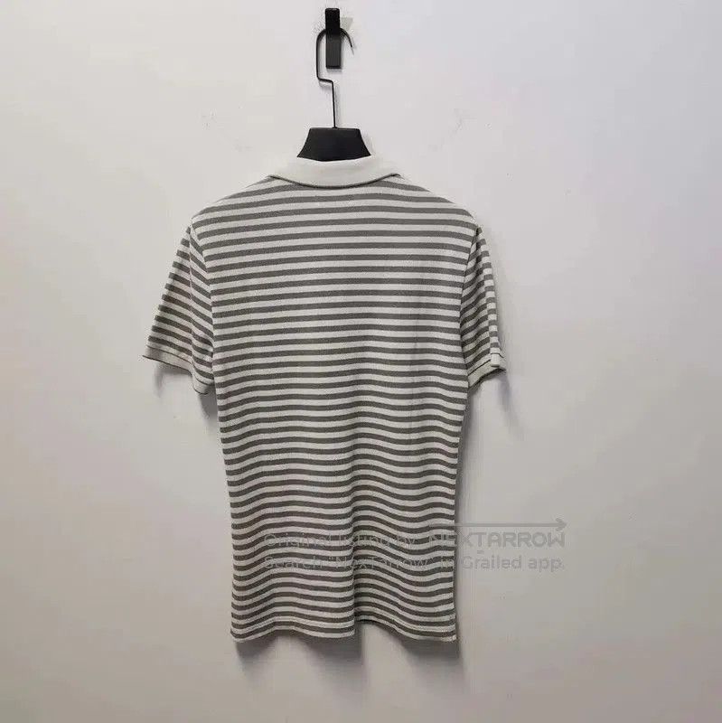 Burberry Burberry Gray Striped Men's Polo Shirt. Size US S / EU 44-46 / 1 - 2 Thumbnail