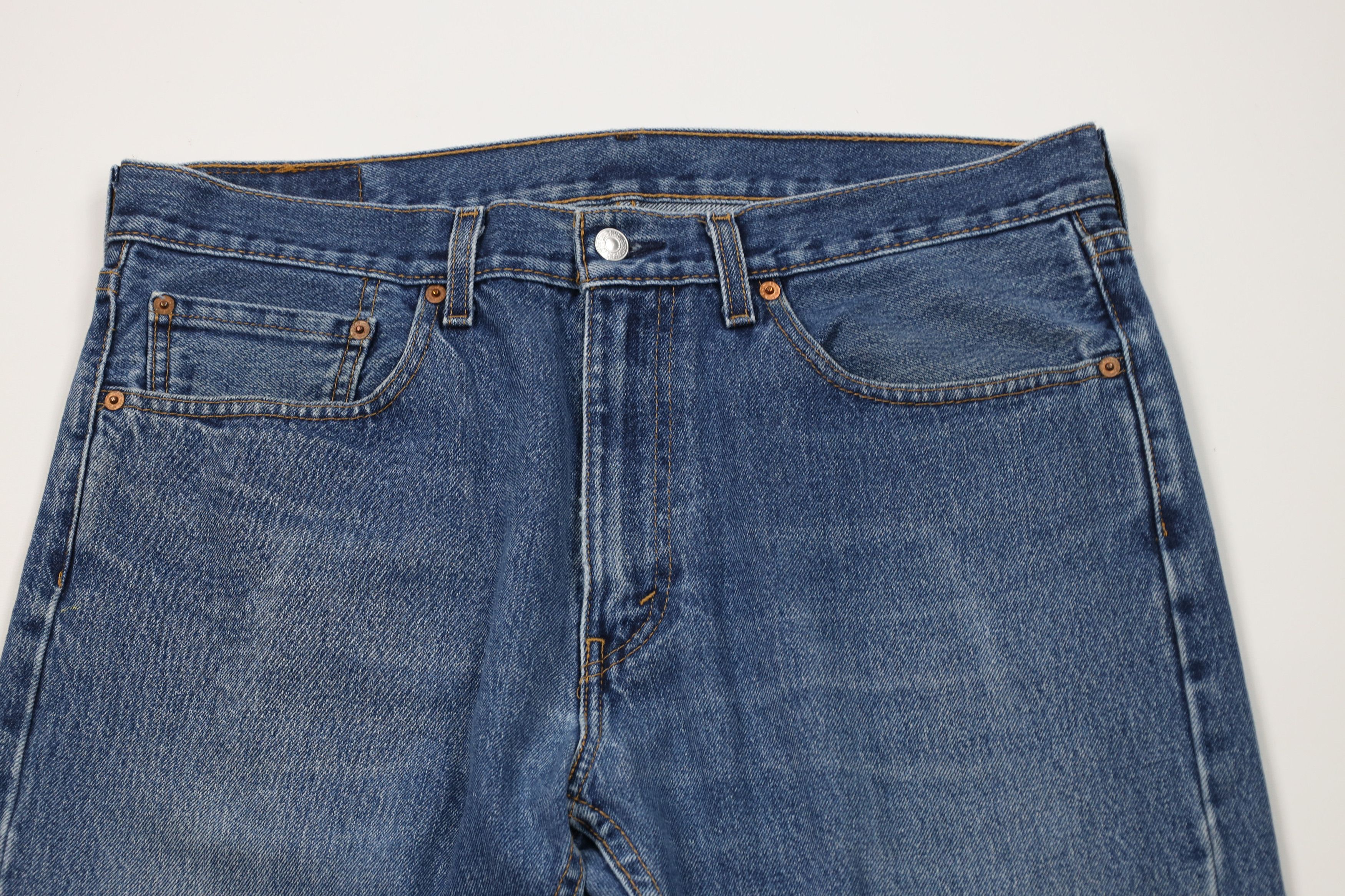 Levi's Vintage Y2K Levis 505 Regular Straight Leg Denim Jeans Size US 36 / EU 52 - 2 Thumbnail