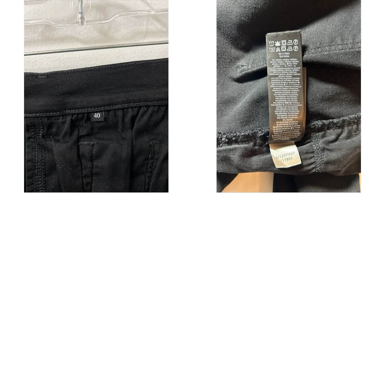 7 For All Mankind 7 For All Mankind Luxe Sport Jeans Mens 40x31 Black Slim Denim Cotton Blend Modal Elastane 5-Pocket Logo Size US 40 / EU 56 - 9 Thumbnail