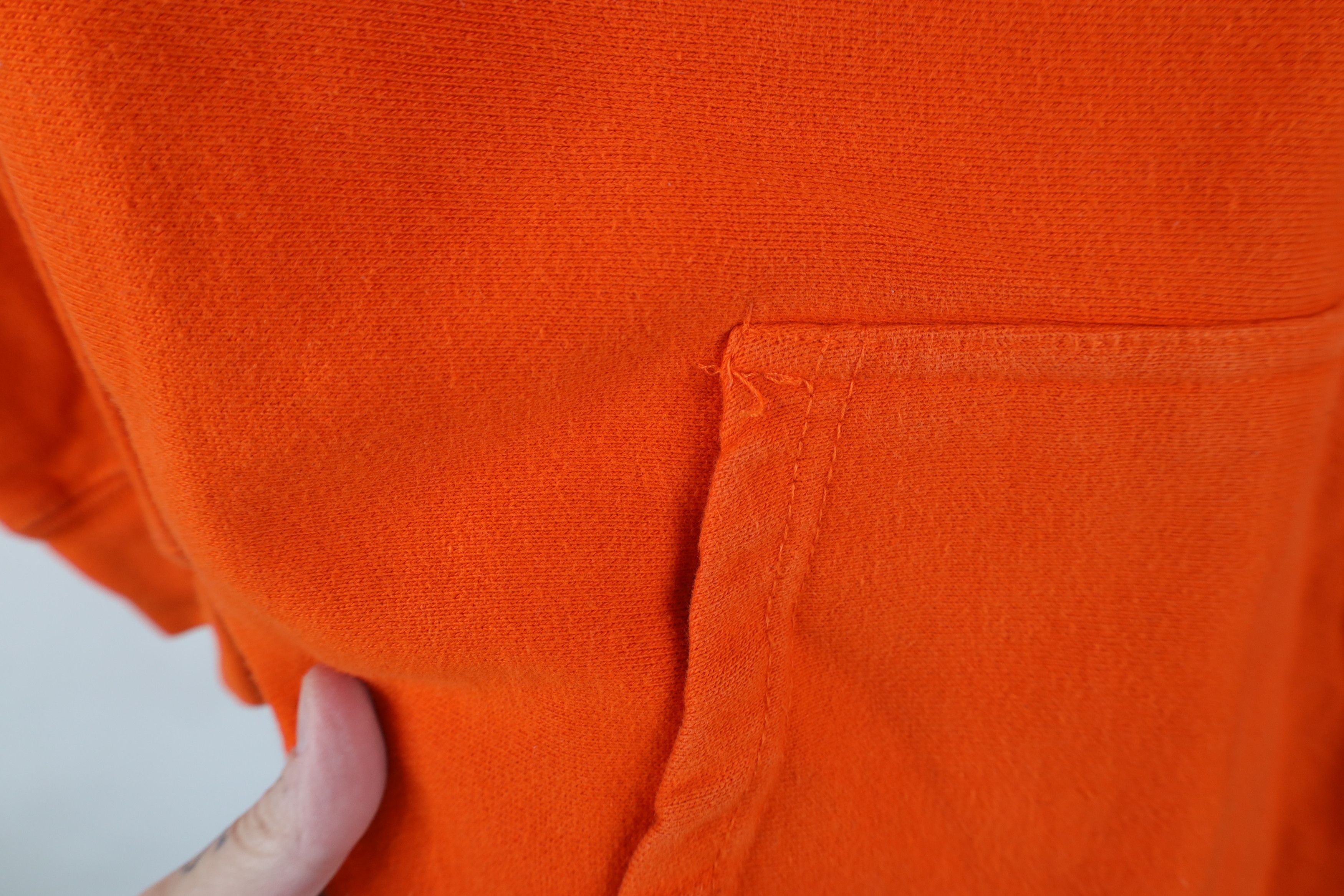 Vintage Vintage 90s Green State University Heavyweight Hoodie Orange Size XS / US 0-2 / IT 36-38 - 7 Thumbnail