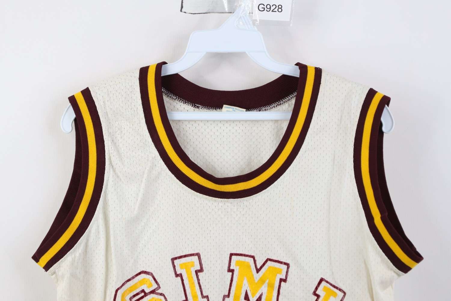 Champion Vintage 70s 80s Champion Valley Basketball Jersey White USA Size L / US 10 / IT 46 - 2 Thumbnail