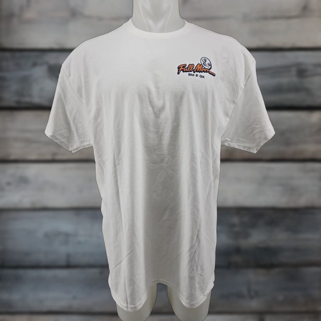 Gildan Full Moon Bar-B-Que Auburn Tigers Mens XL White T-Shirt Crew Neck Logo Moon Vintage: No (adjusted to standards) Size US XL / EU 56 / 4 - 1 Thumbnail