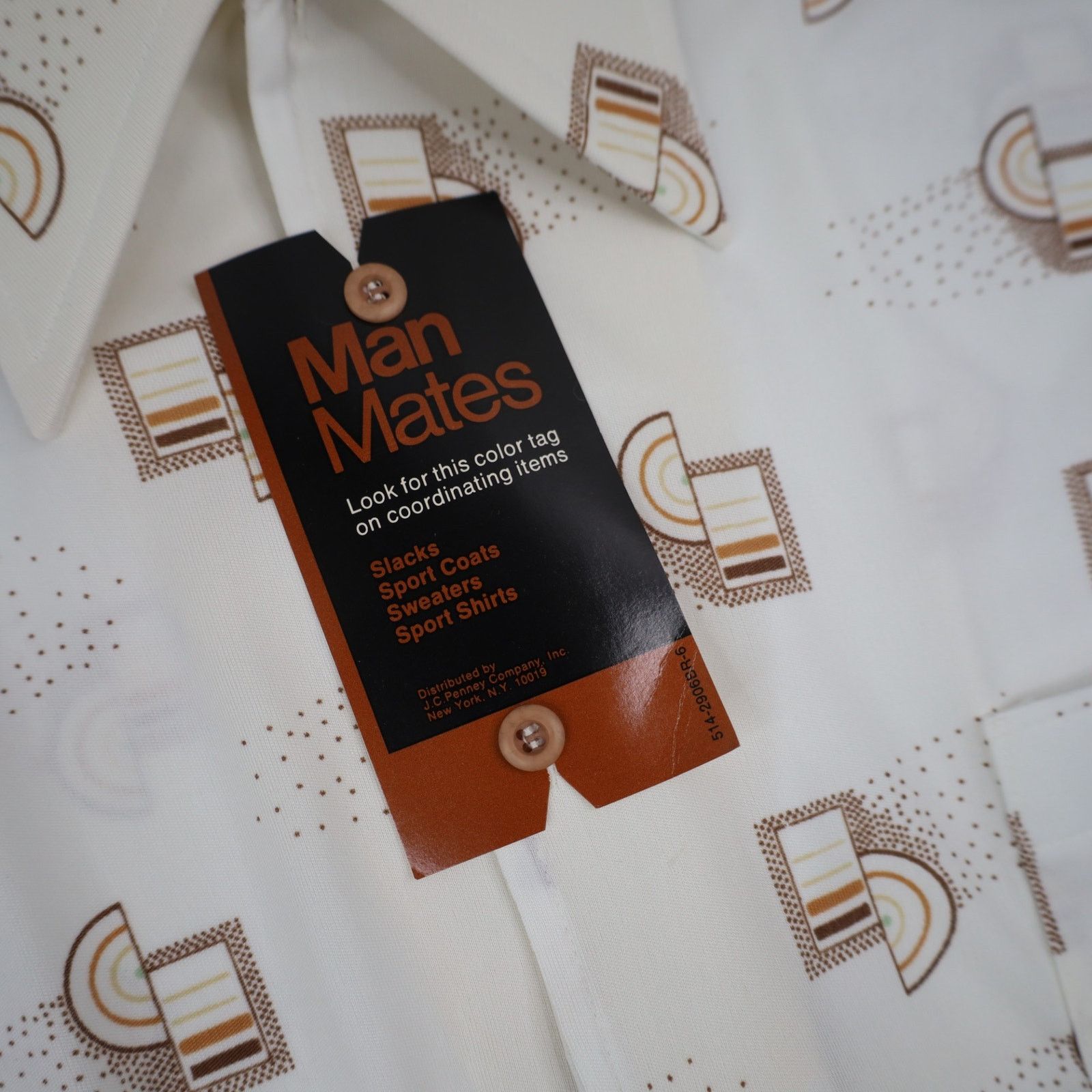JCPenney × Vintage NWT True Vintage JC Penny Man Mates Sport Shirt Size US M / EU 48-50 / 2 - 5 Thumbnail