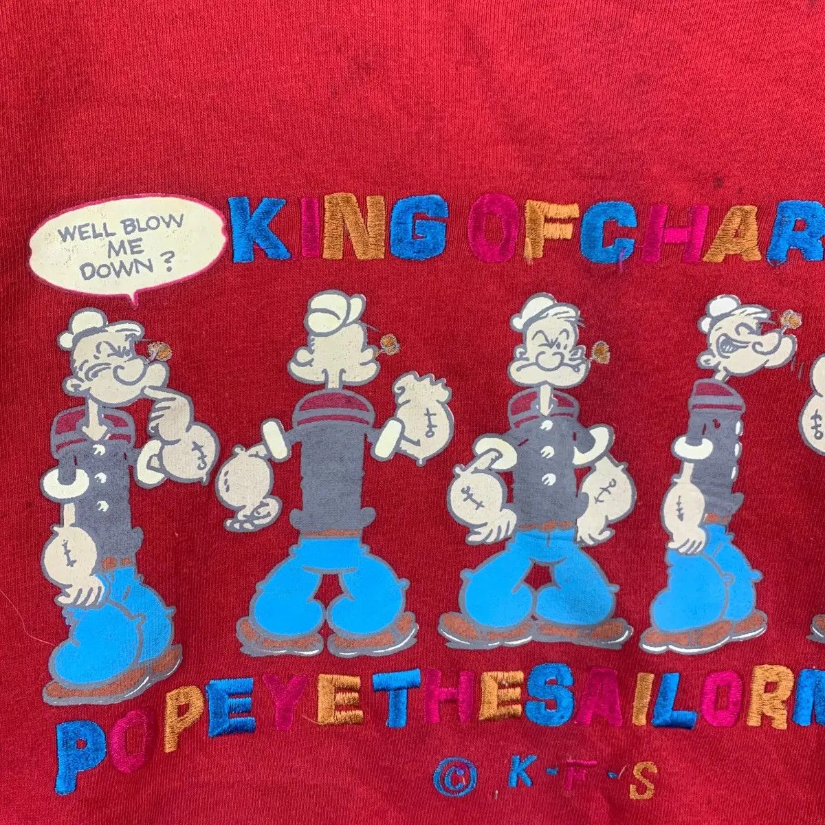 Vintage Vintage 90’ POPEYE THE SAILOR MAN Cartoon Comic Size L / US 10 / IT 46 - 6 Thumbnail