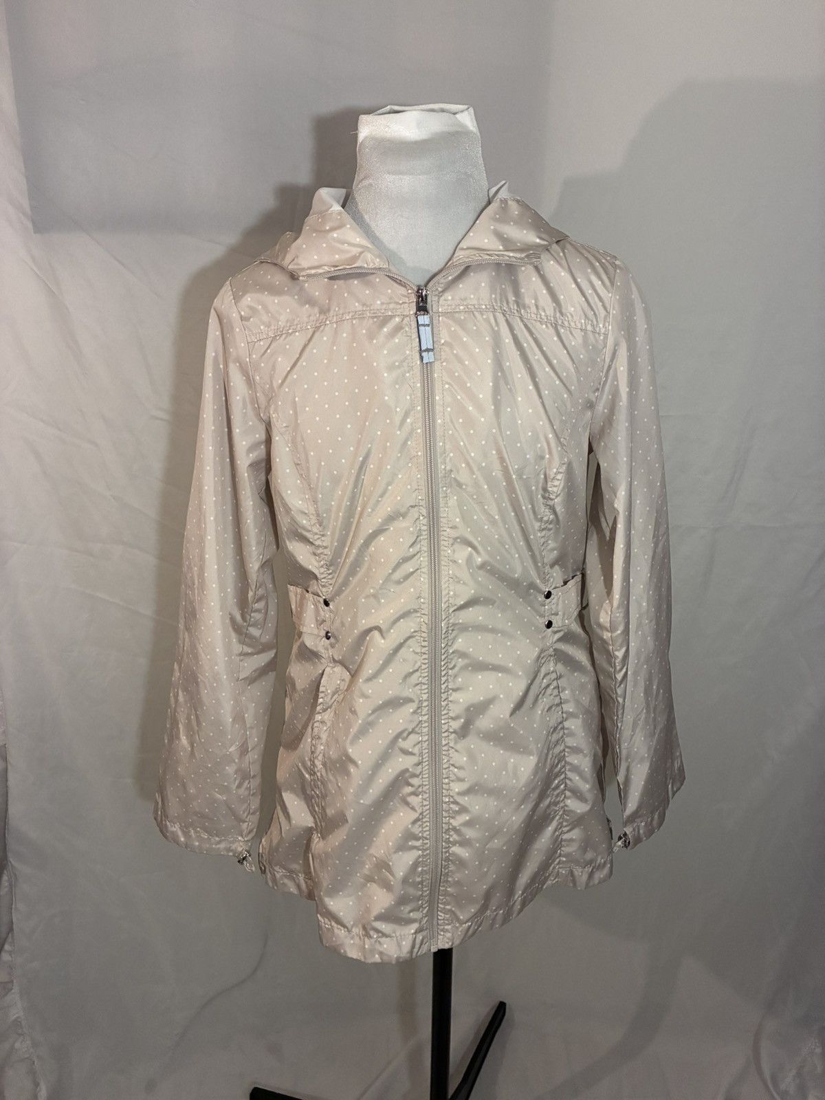 Jones New York Jones New York Polka Dot Windbreaker Parka Raincoat Size S / US 4 / IT 40 - 1 Thumbnail